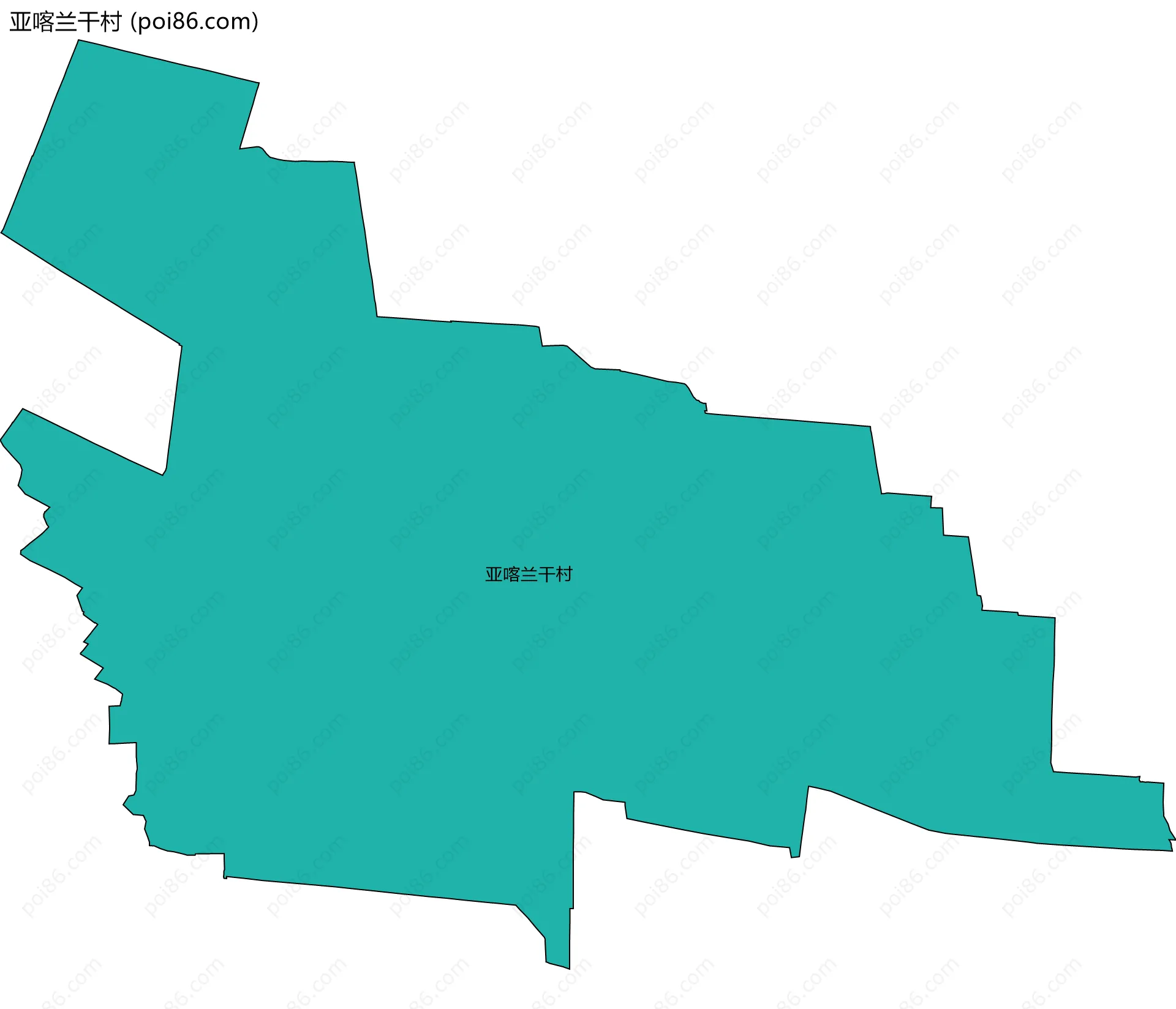 亚喀兰干村边界地图