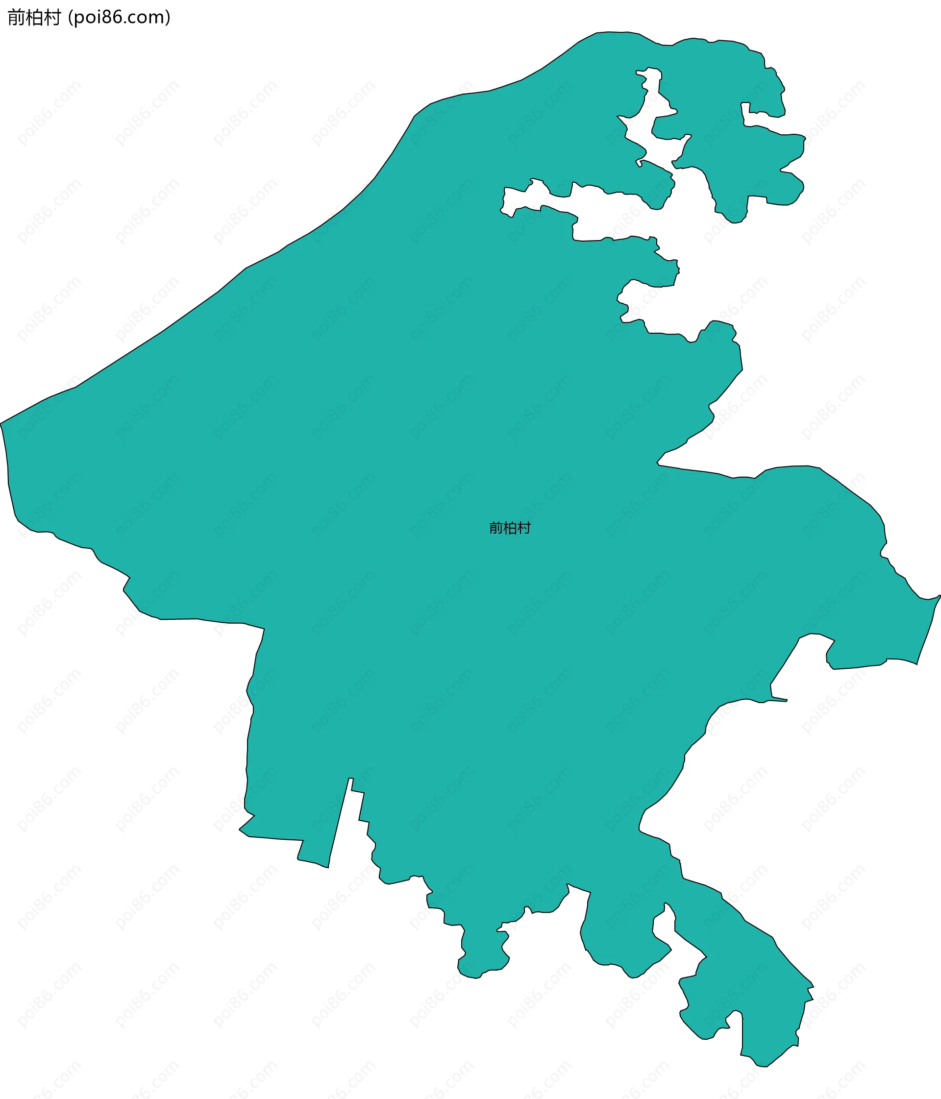 前柏村边界地图