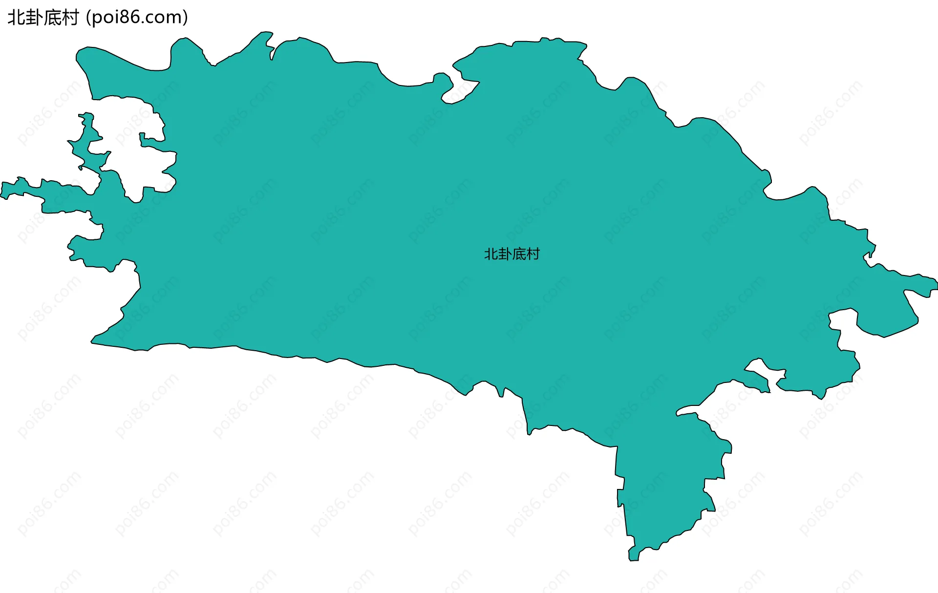 北卦底村边界地图