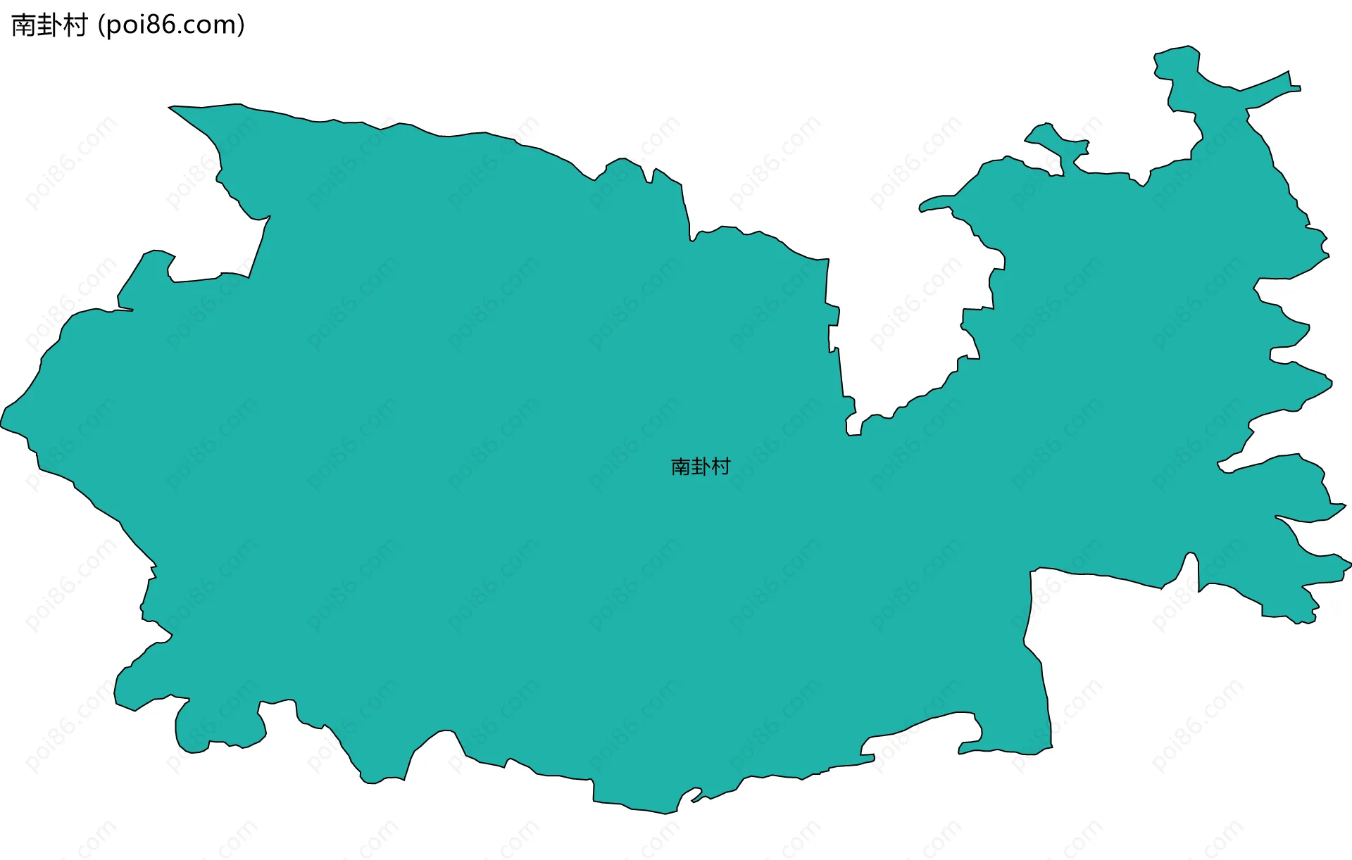 南卦村边界地图