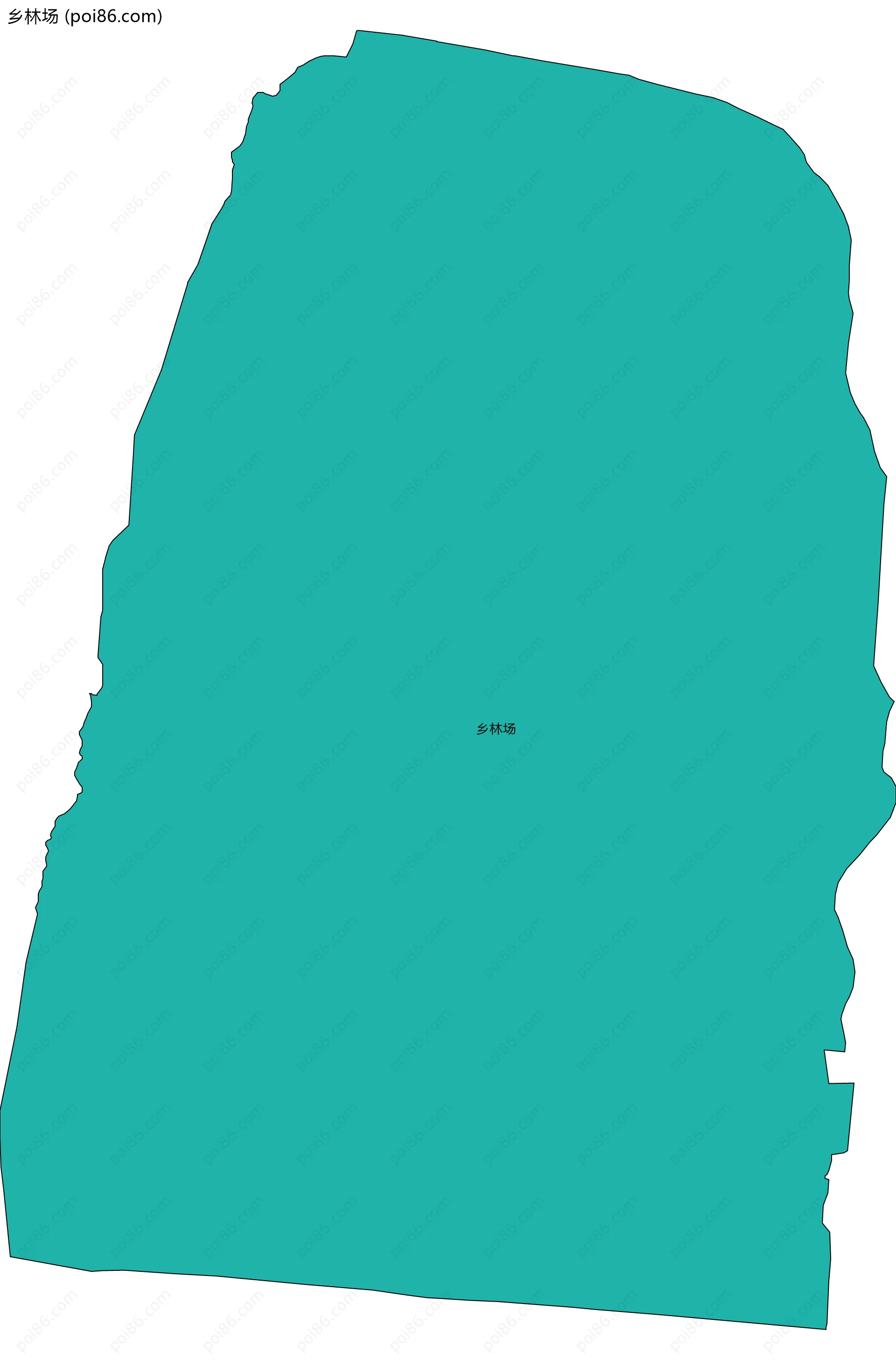 乡林场边界地图