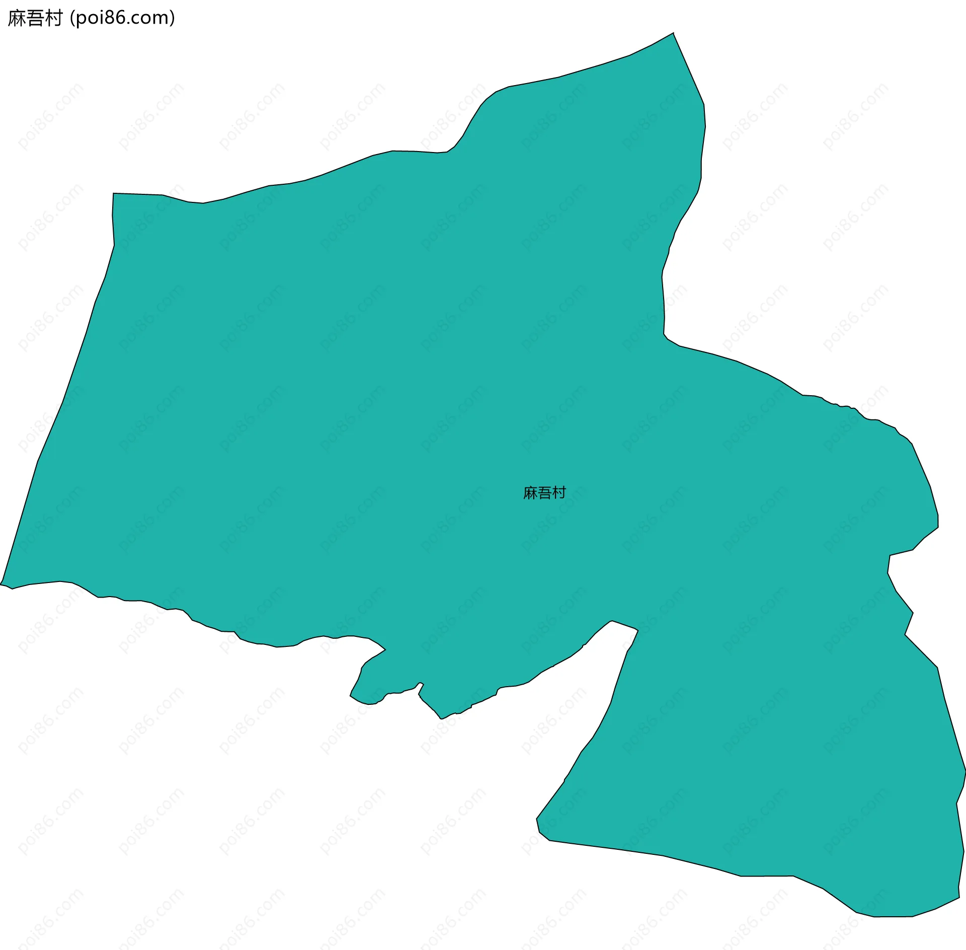 麻吾村边界地图
