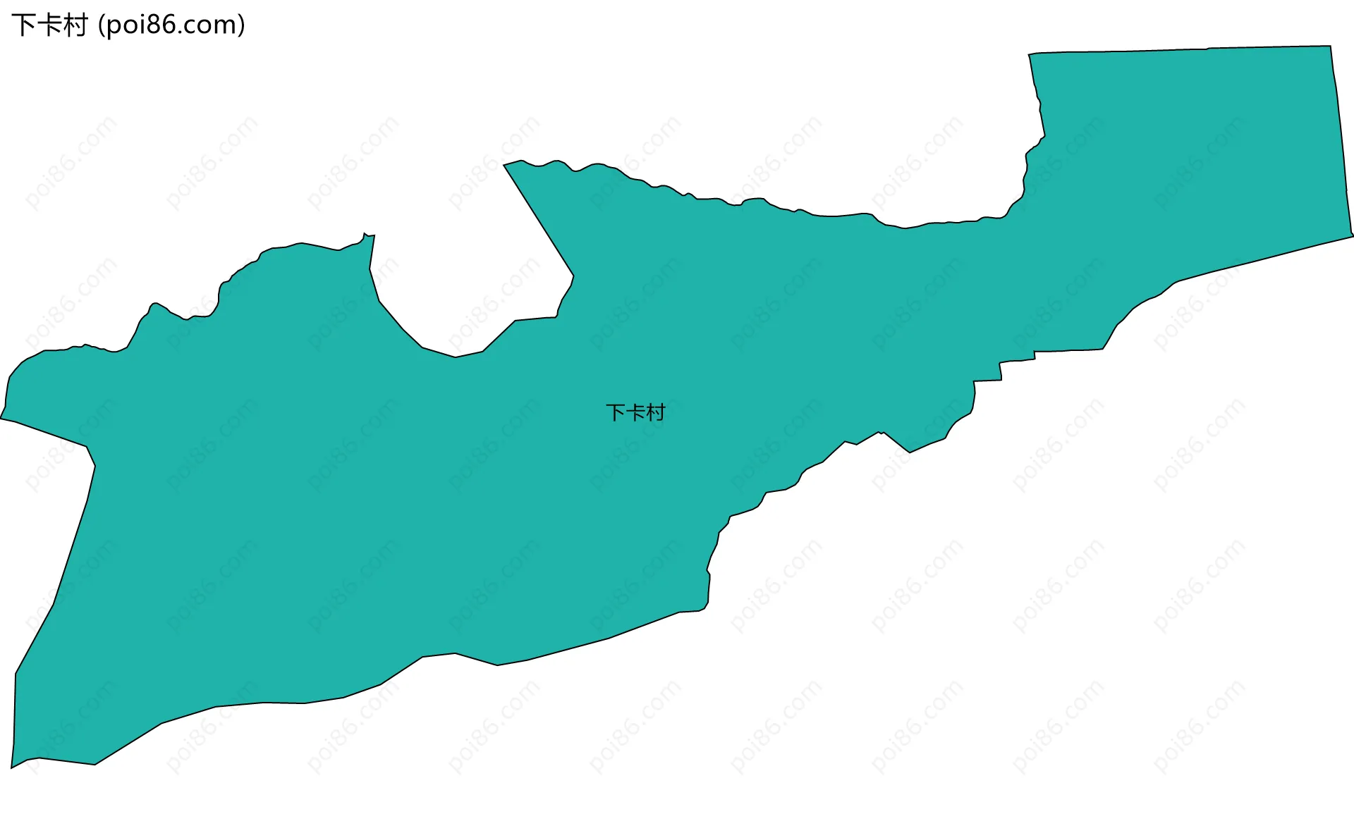 下卡村边界地图