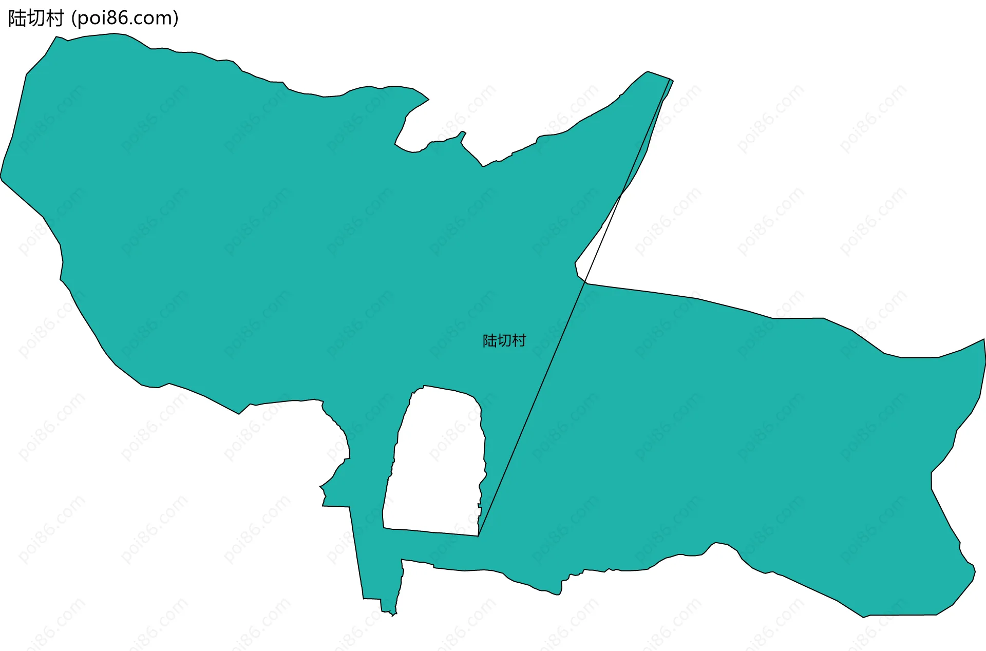 陆切村边界地图