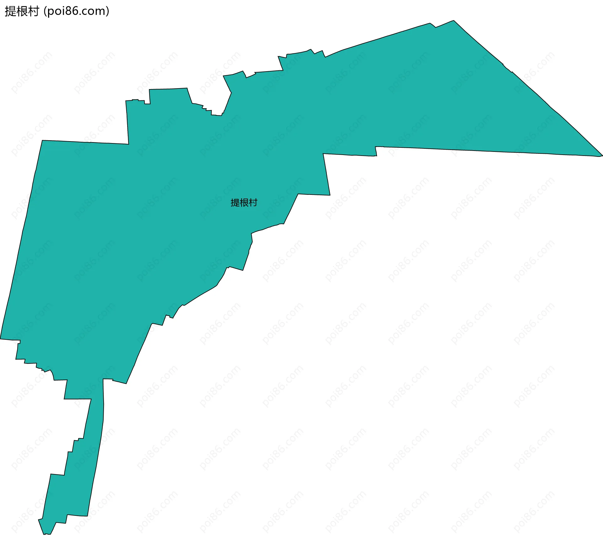 提根村边界地图