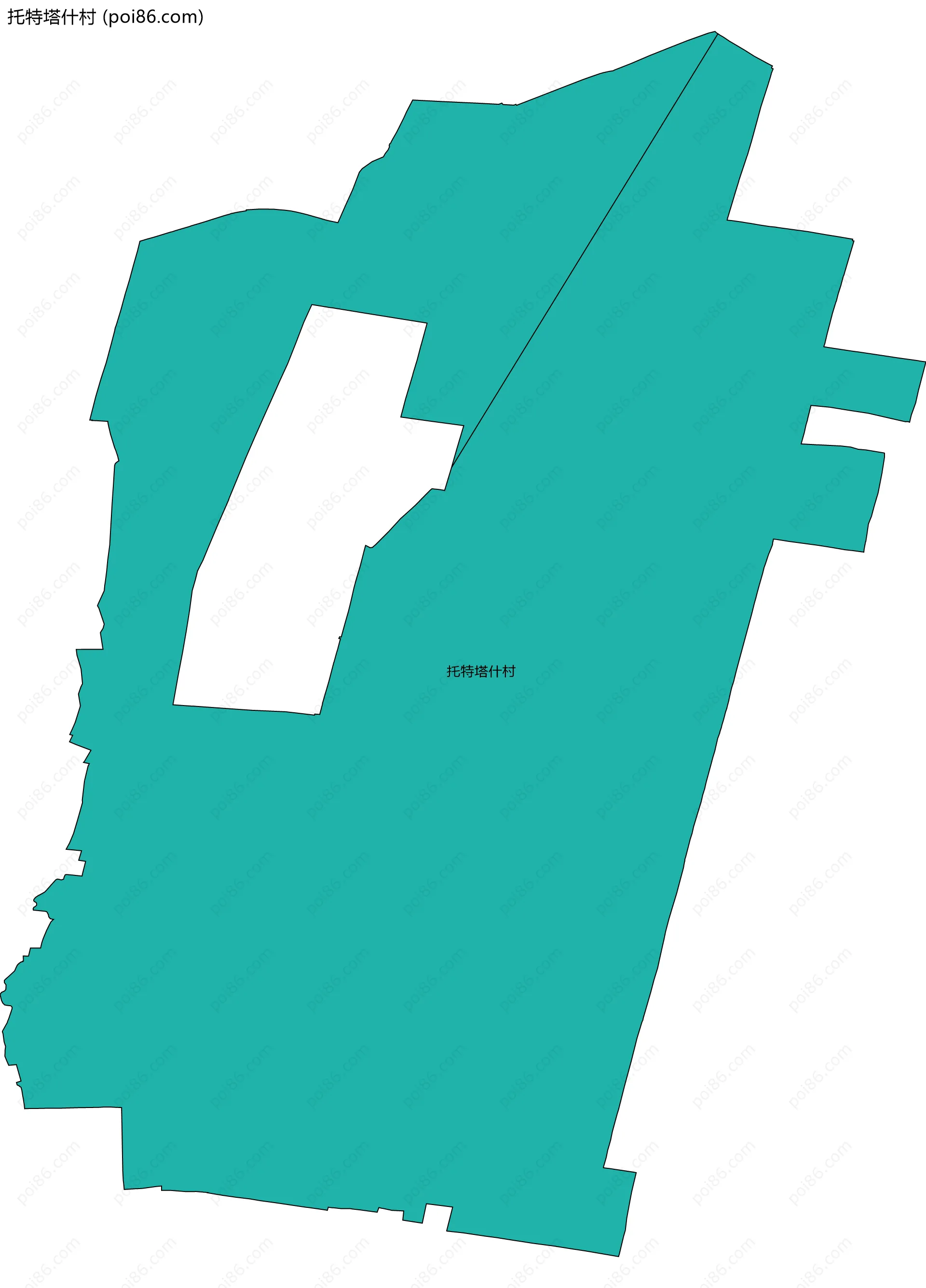 托特塔什村边界地图