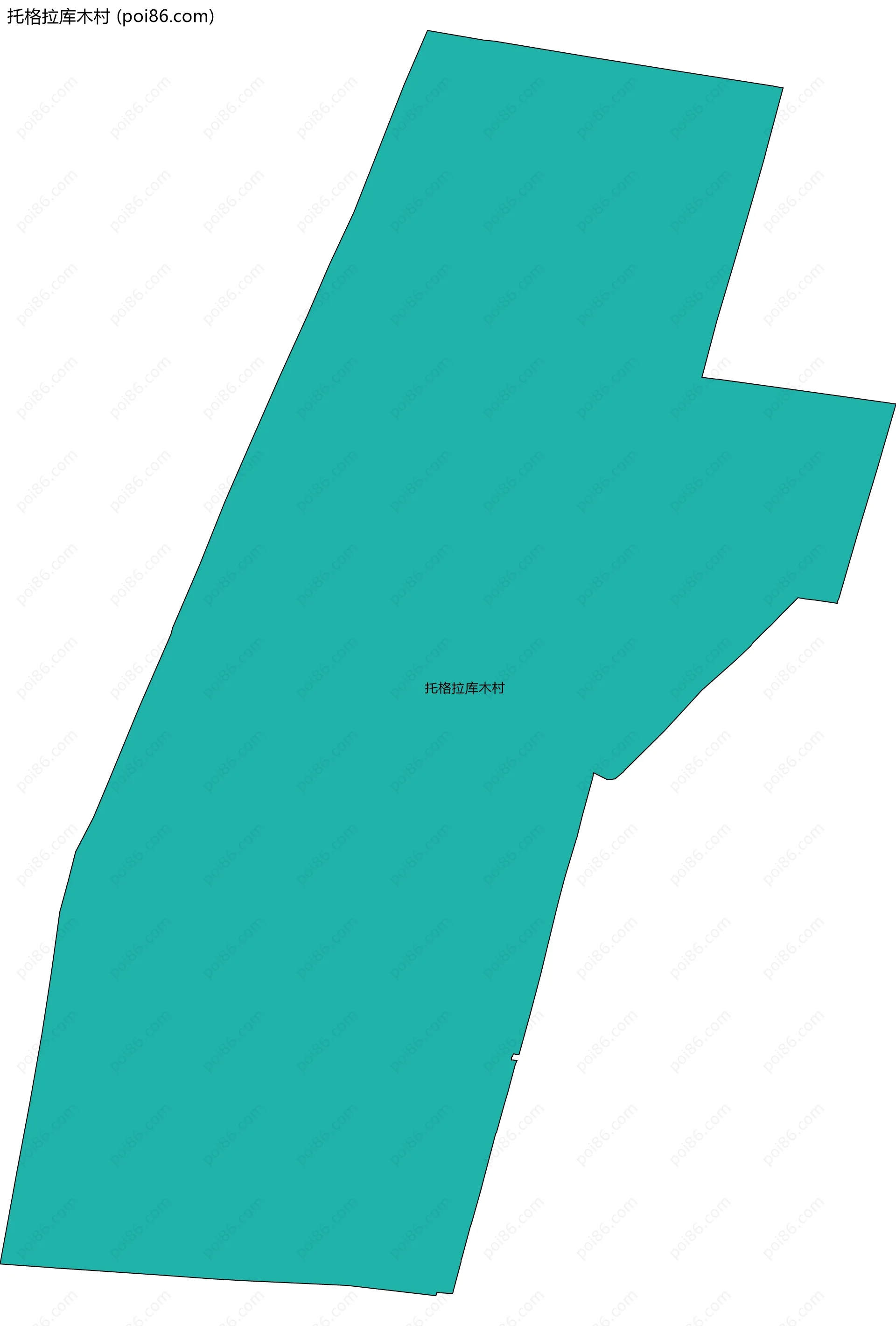 托格拉库木村边界地图