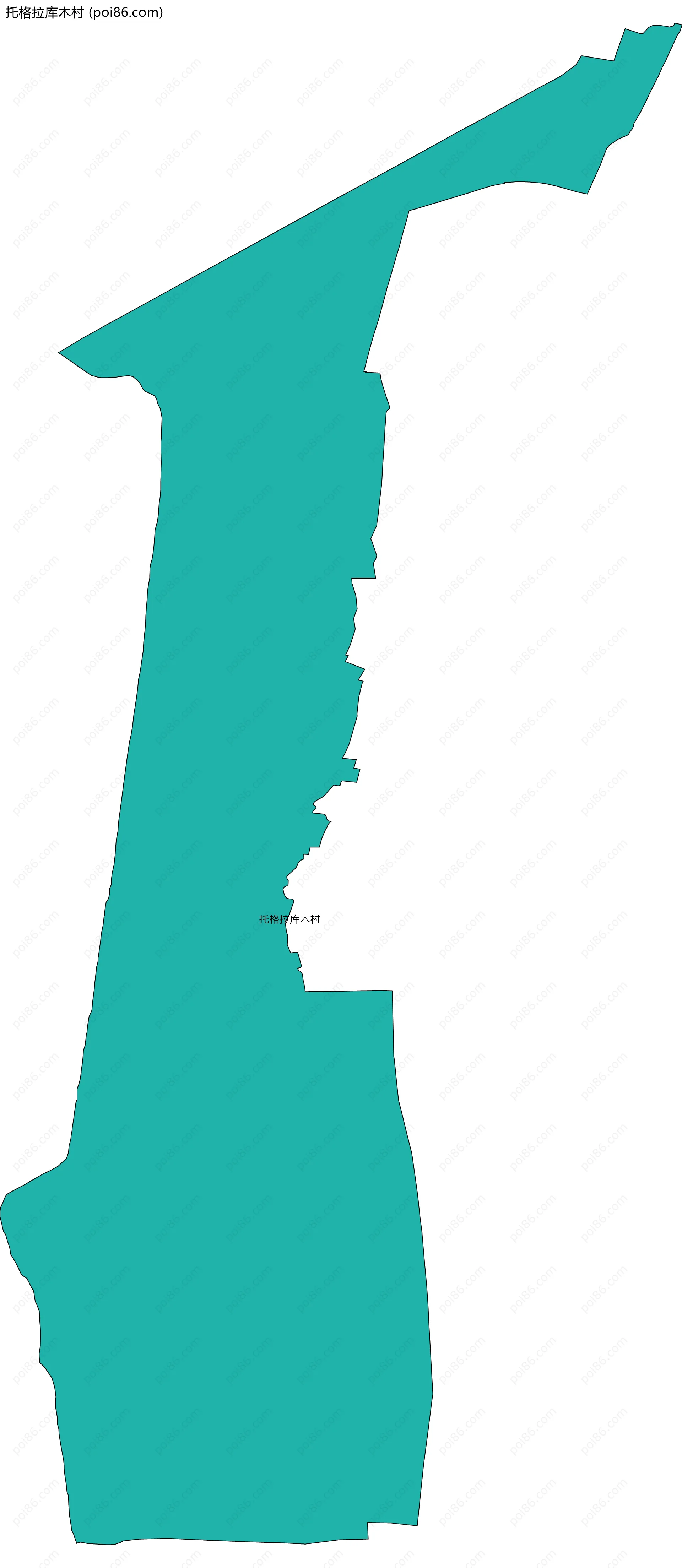 托格拉库木村边界地图