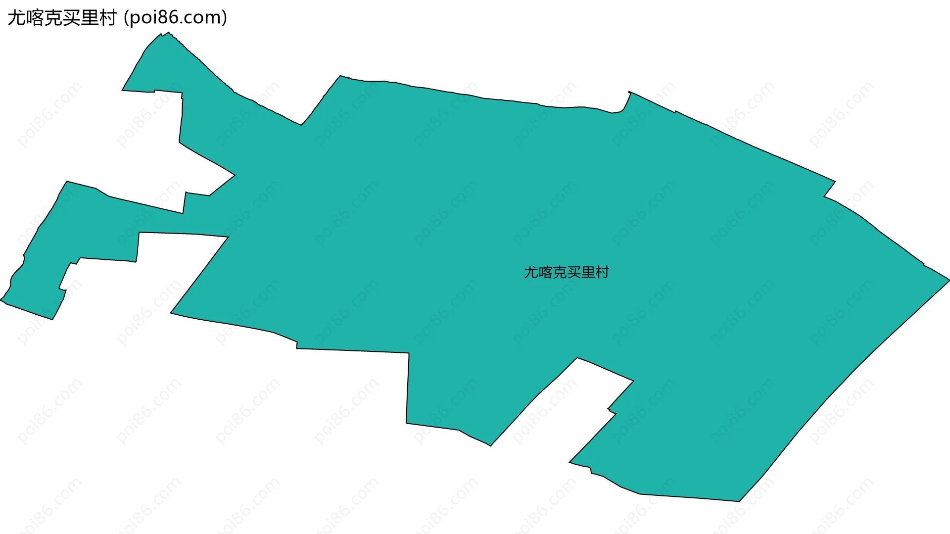 尤喀克买里村边界地图