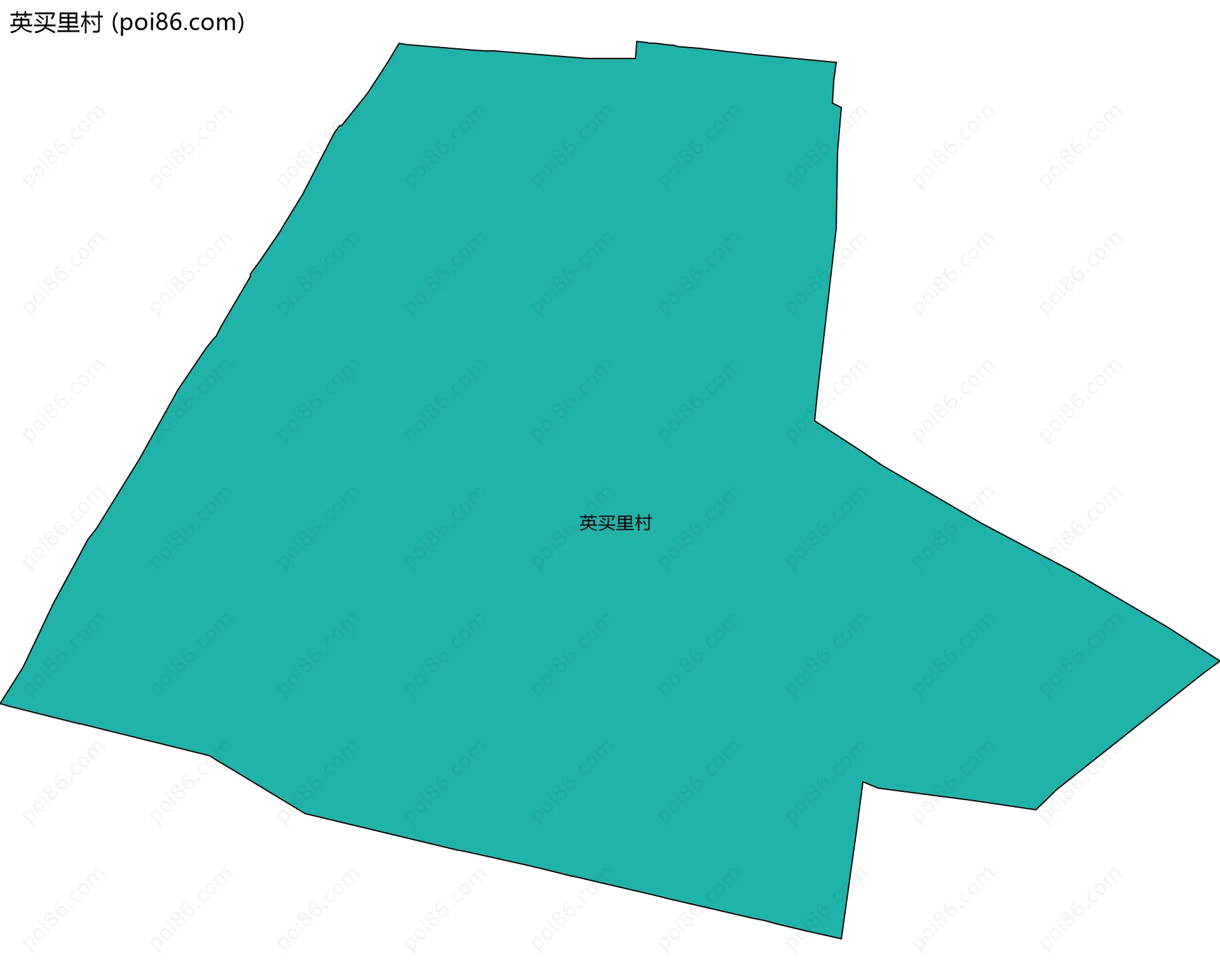 英买里村边界地图