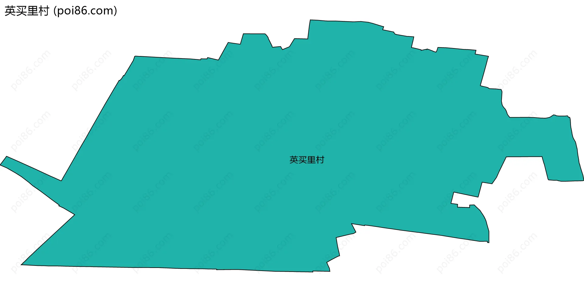 英买里村边界地图