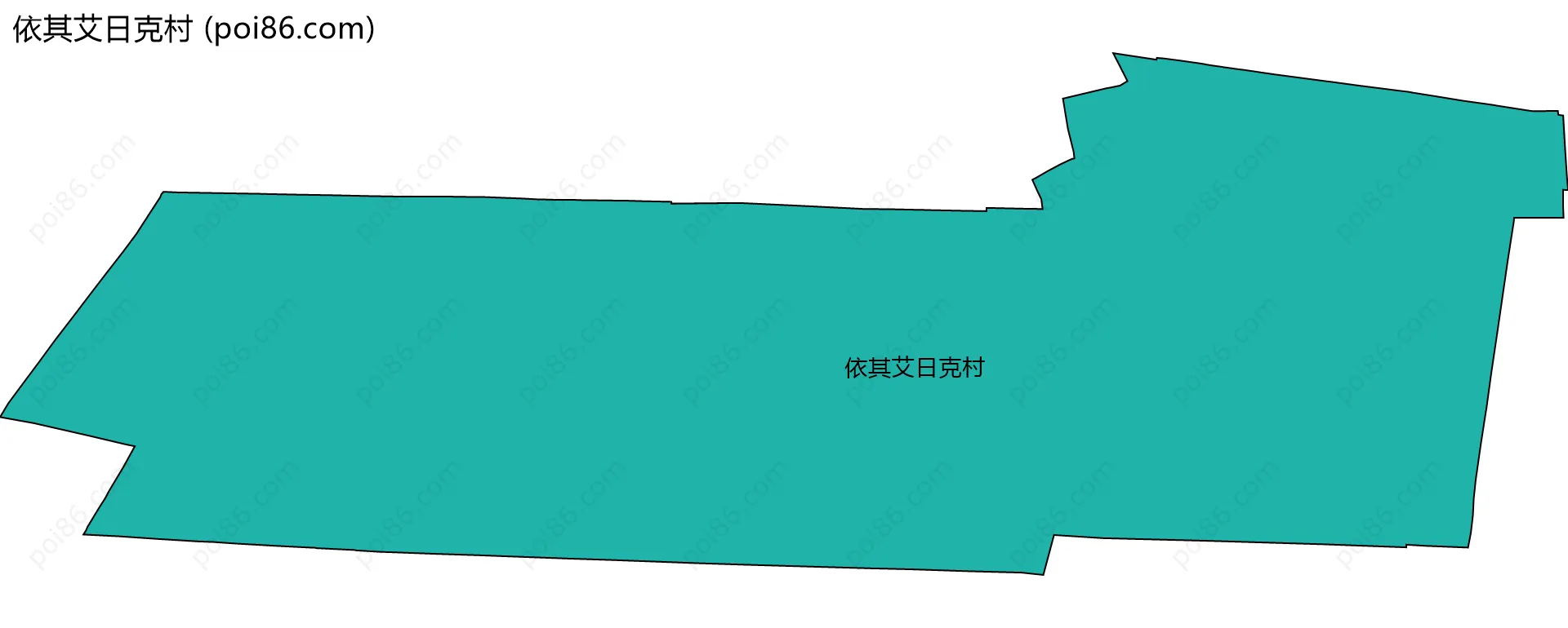 依其艾日克村边界地图