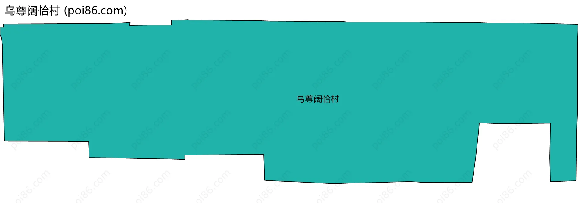 乌尊阔恰村边界地图