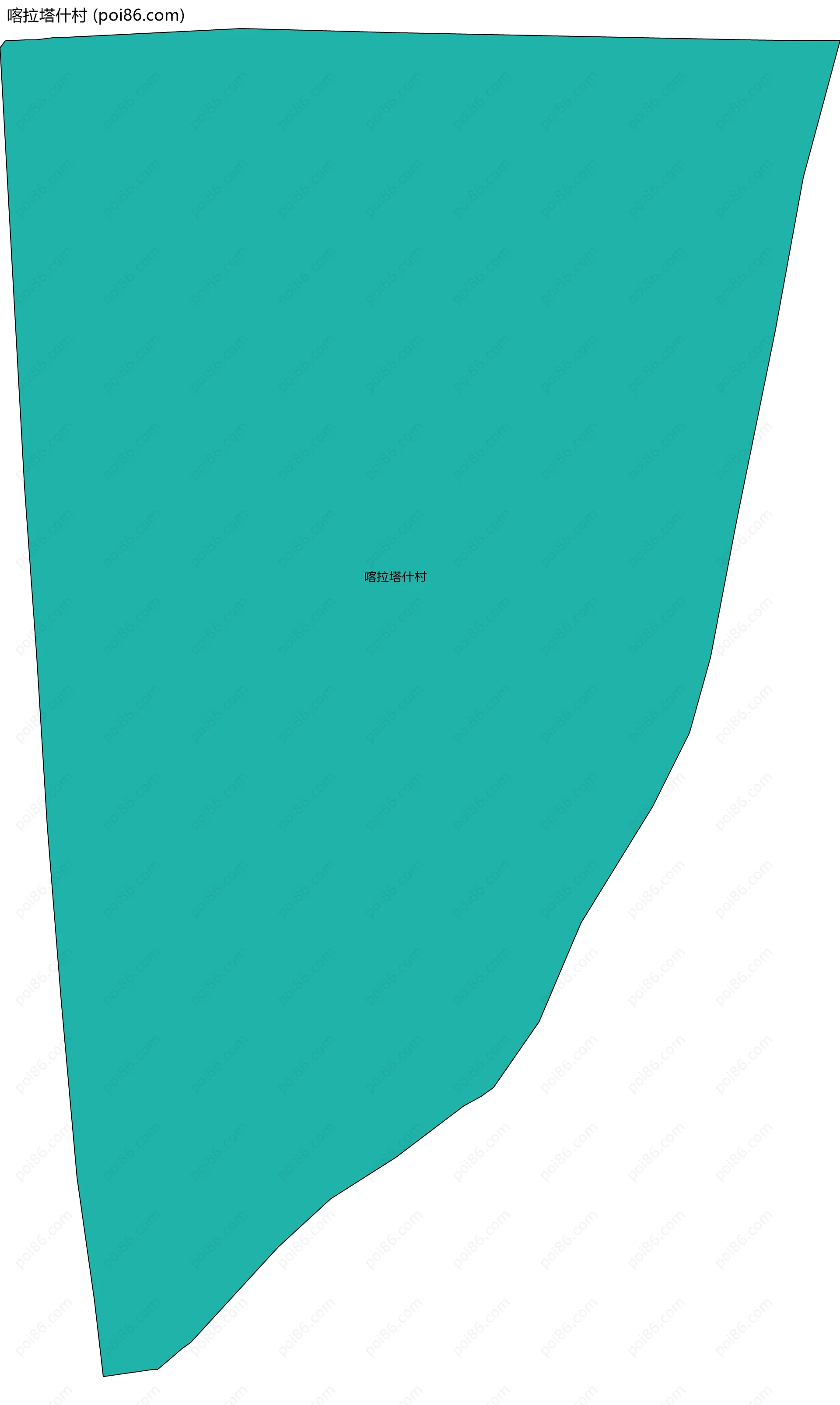 喀拉塔什村边界地图