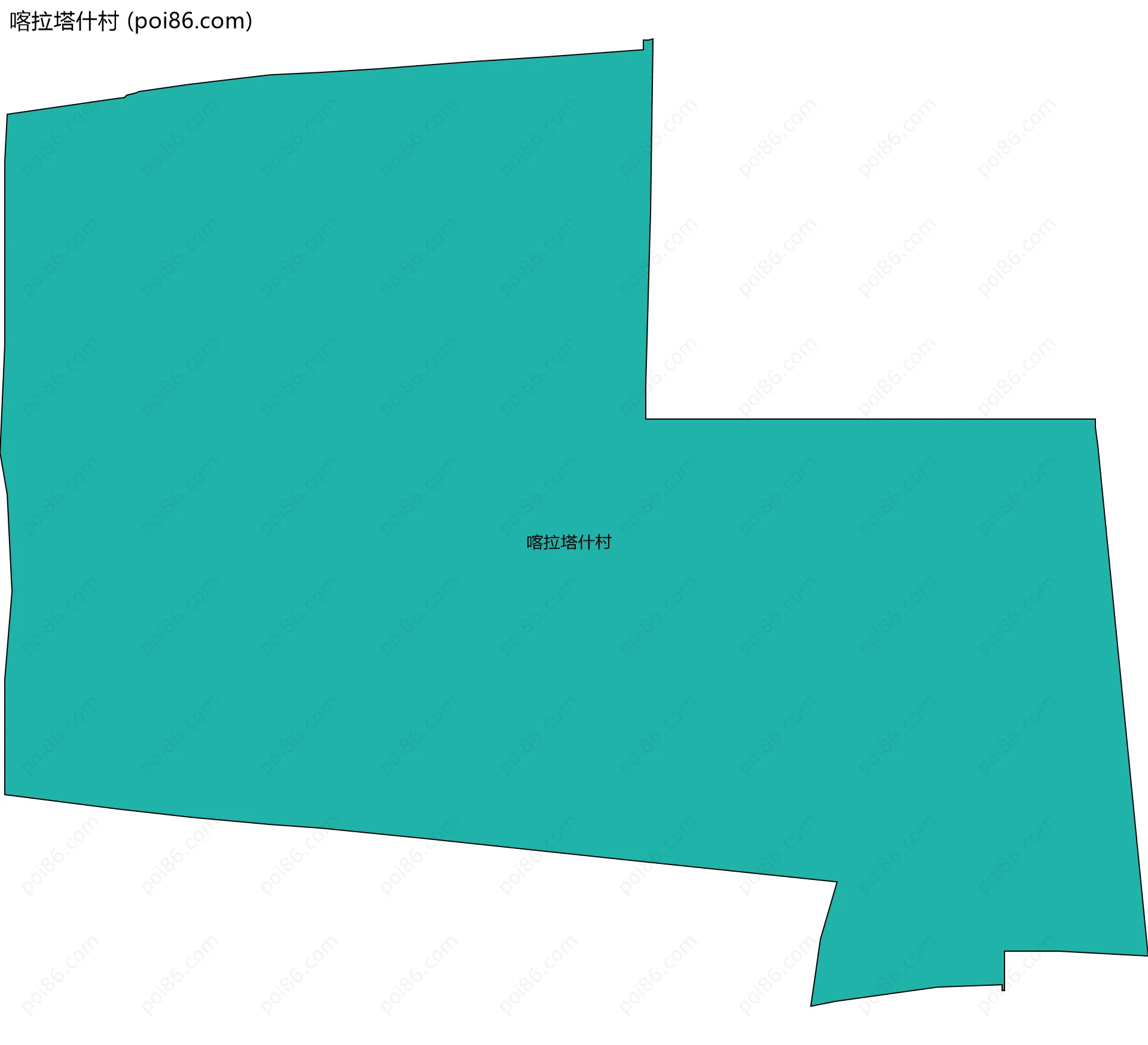 喀拉塔什村边界地图