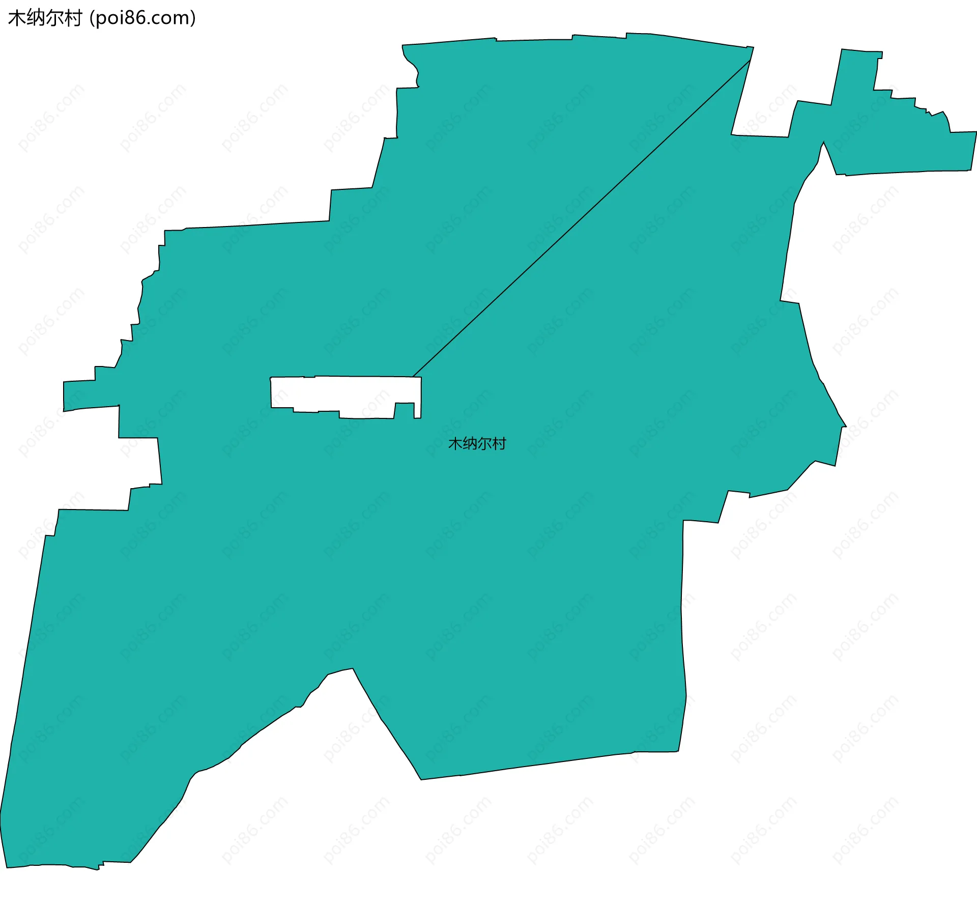 木纳尔村边界地图