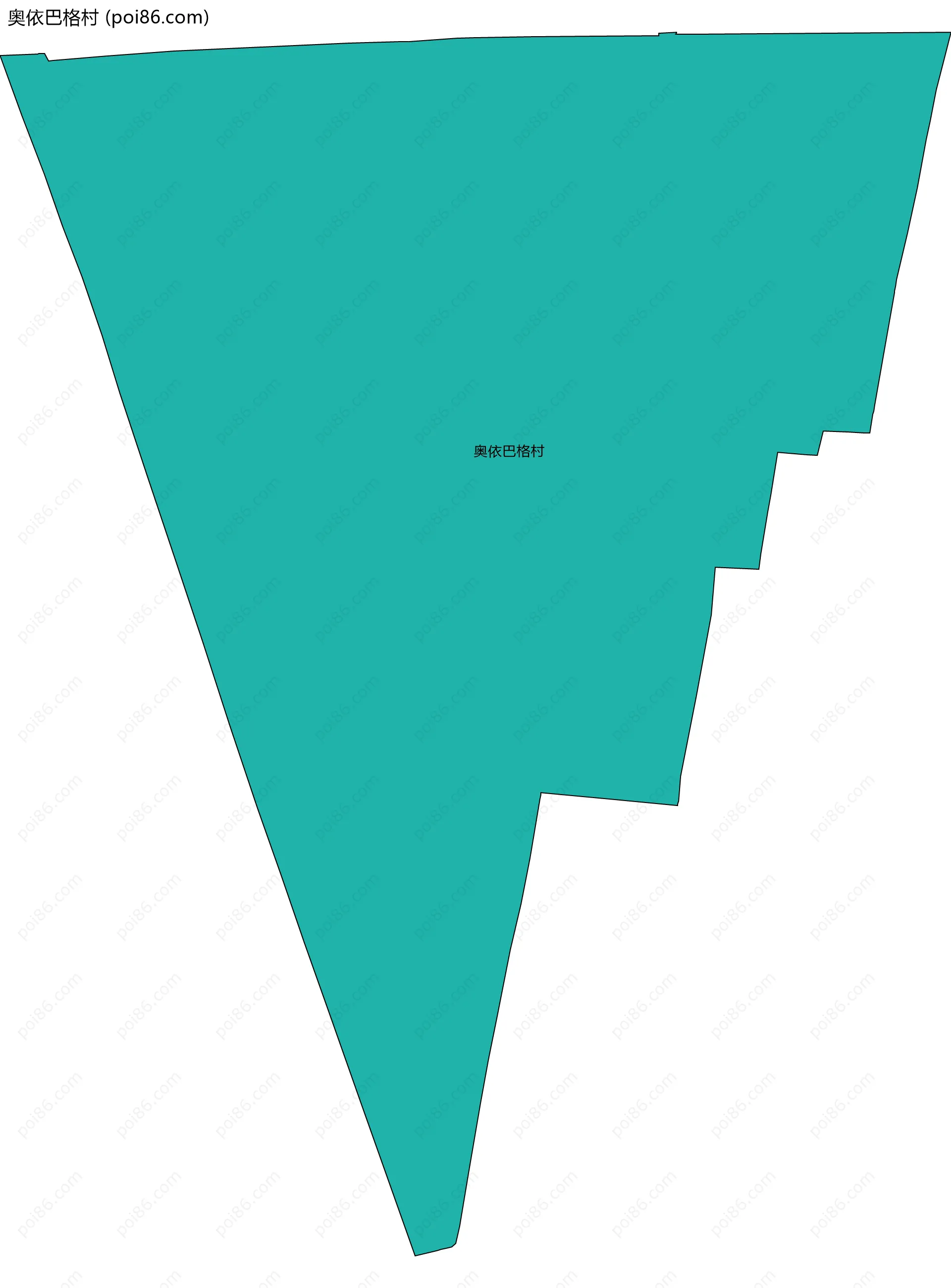 奥依巴格村边界地图