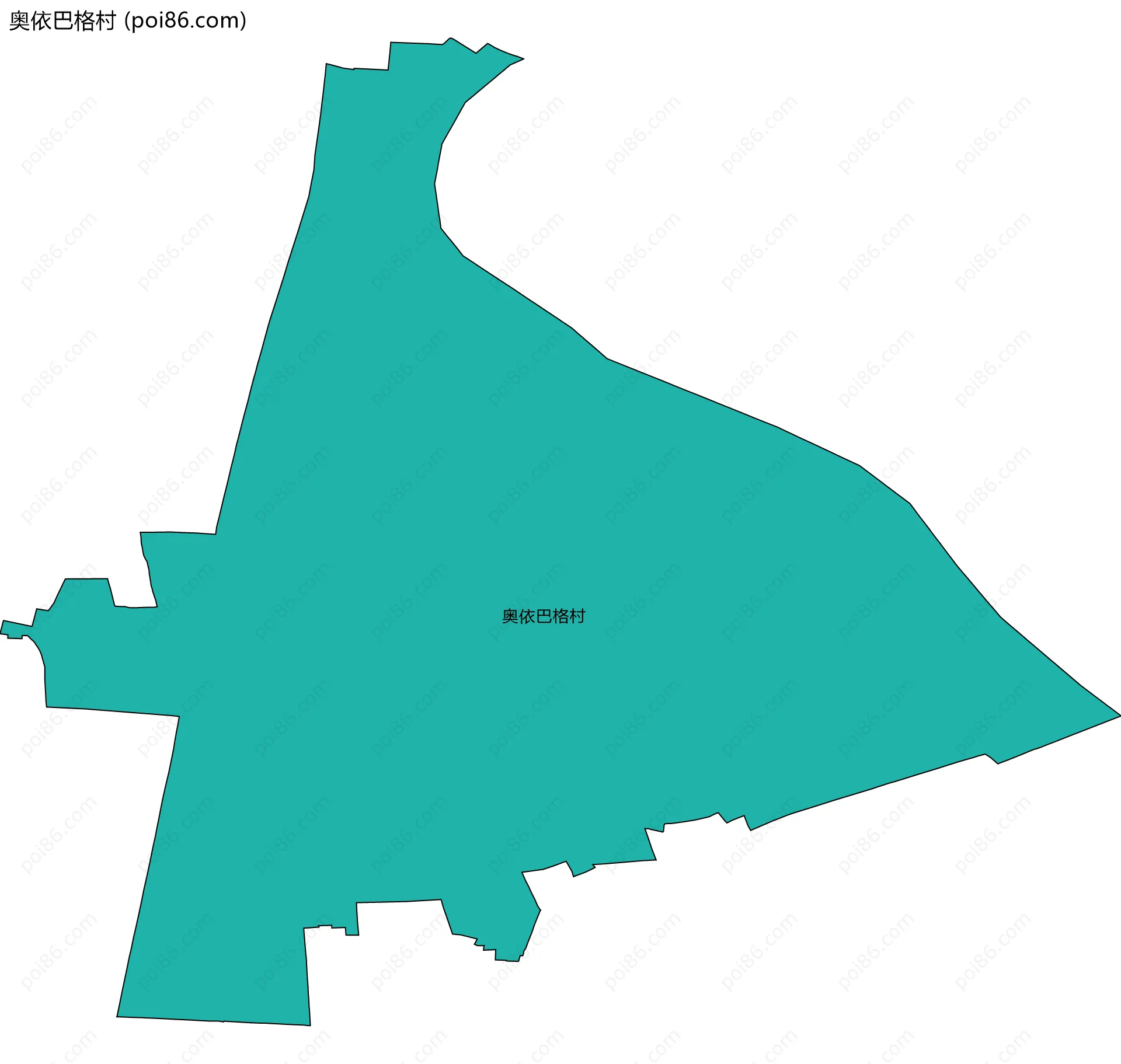 奥依巴格村边界地图