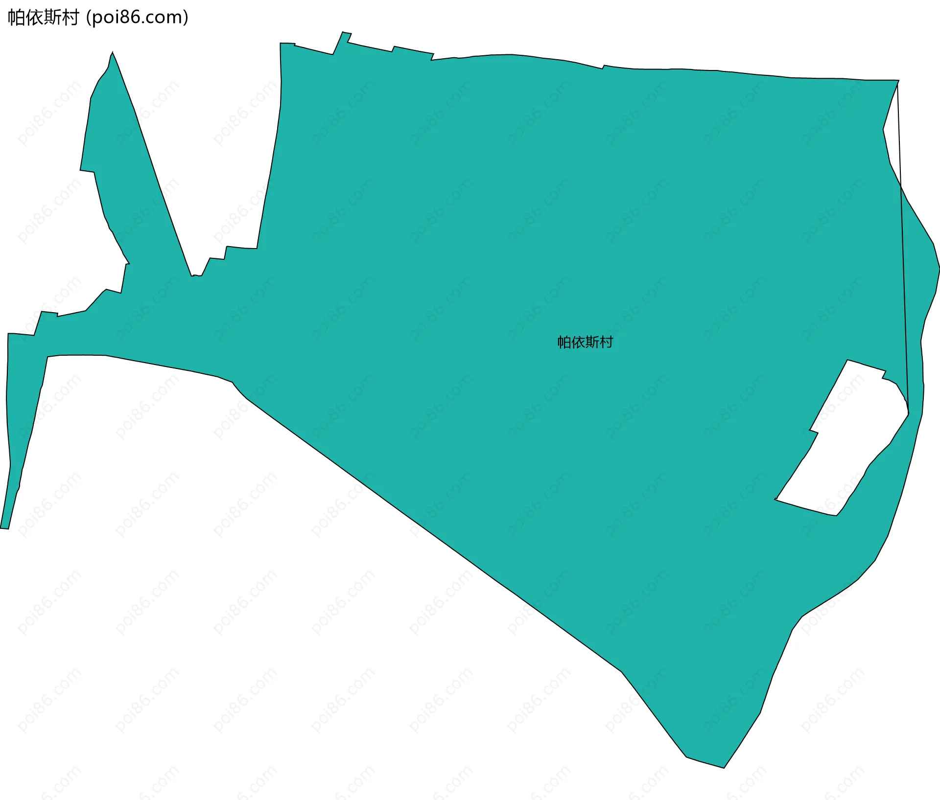 帕依斯村边界地图