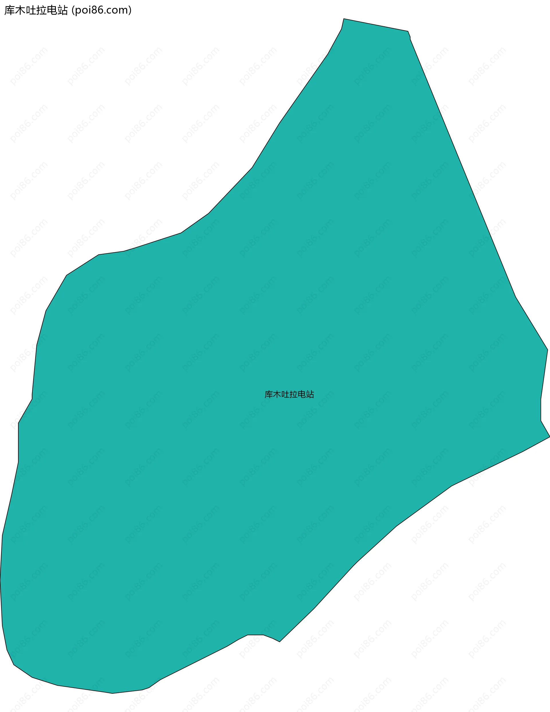 库木吐拉电站边界地图