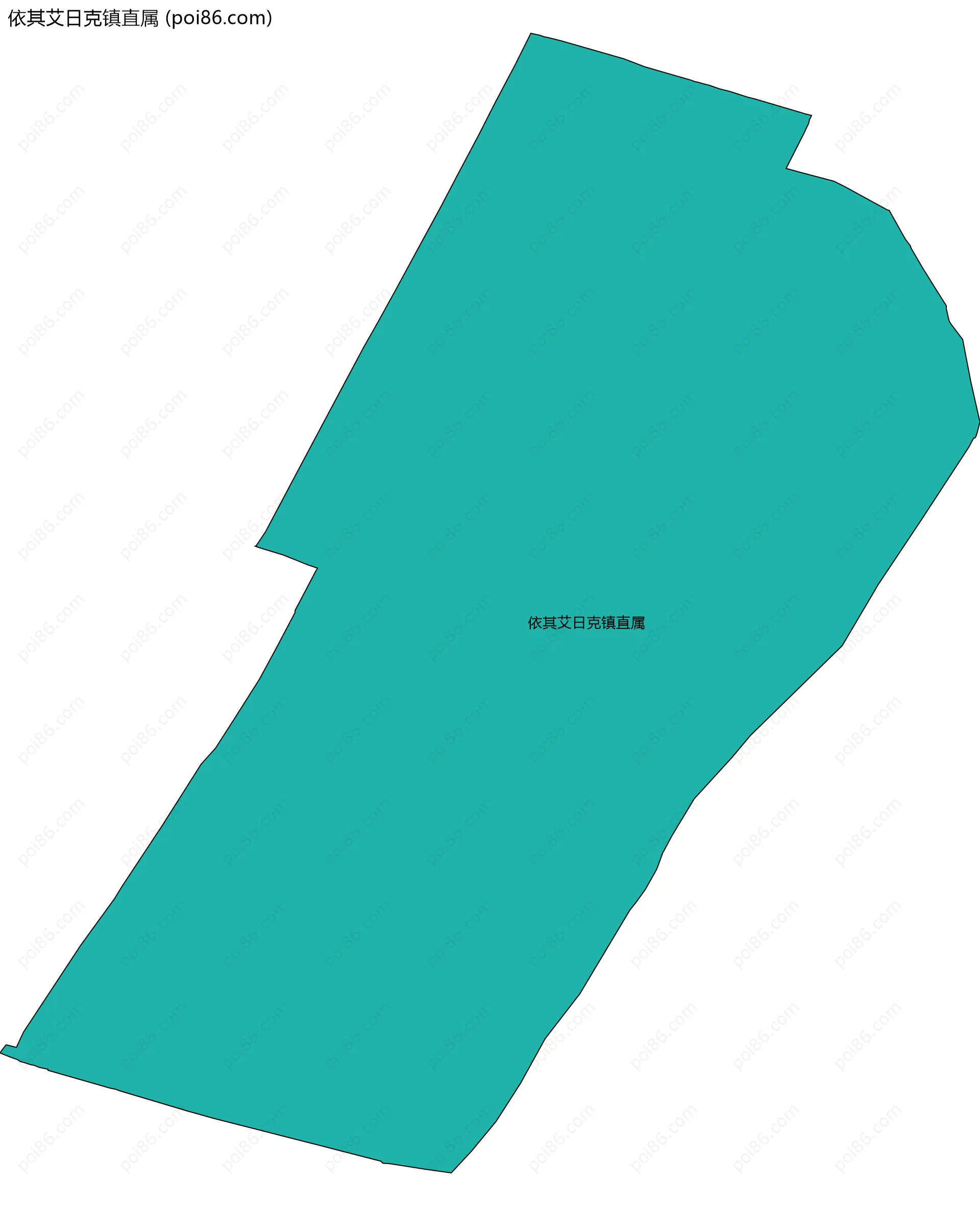 依其艾日克镇直属边界地图