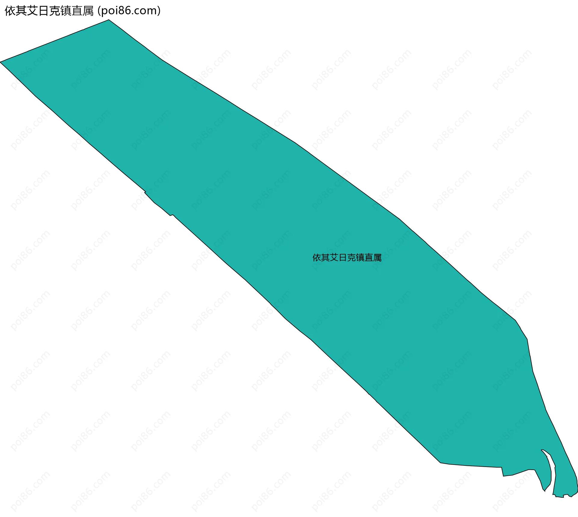 依其艾日克镇直属边界地图