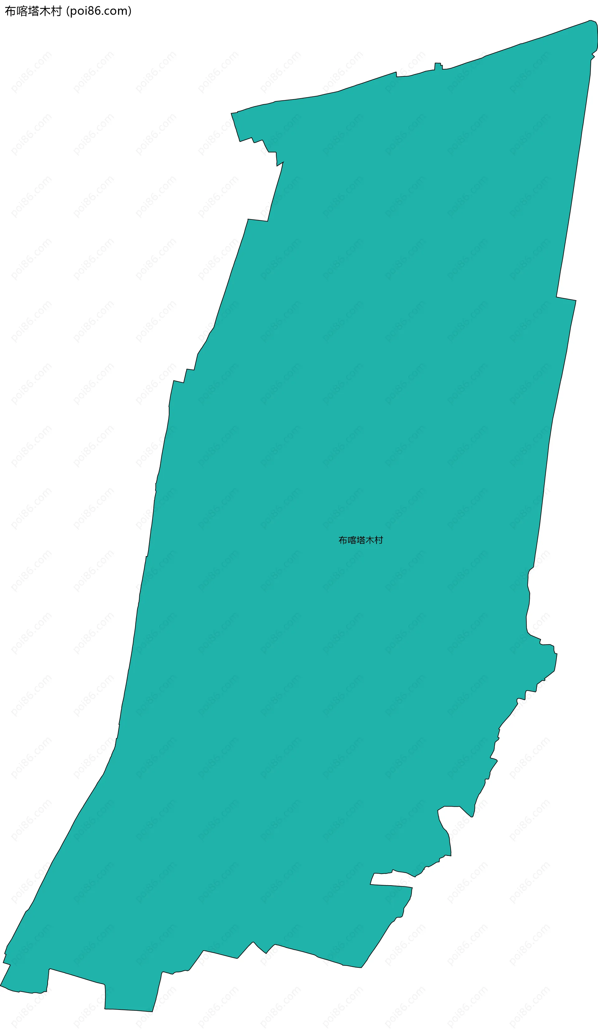 布喀塔木村边界地图