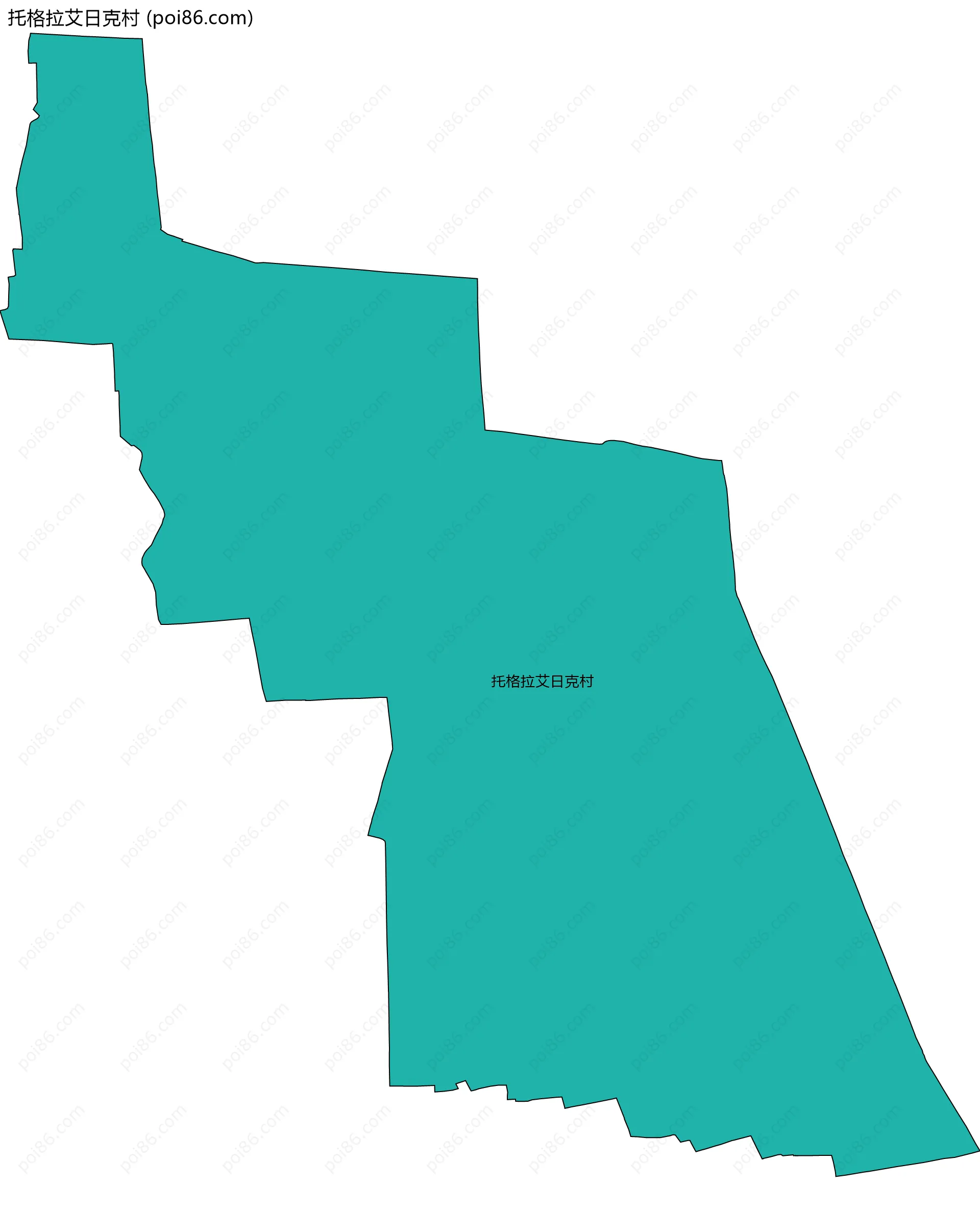 托格拉艾日克村边界地图