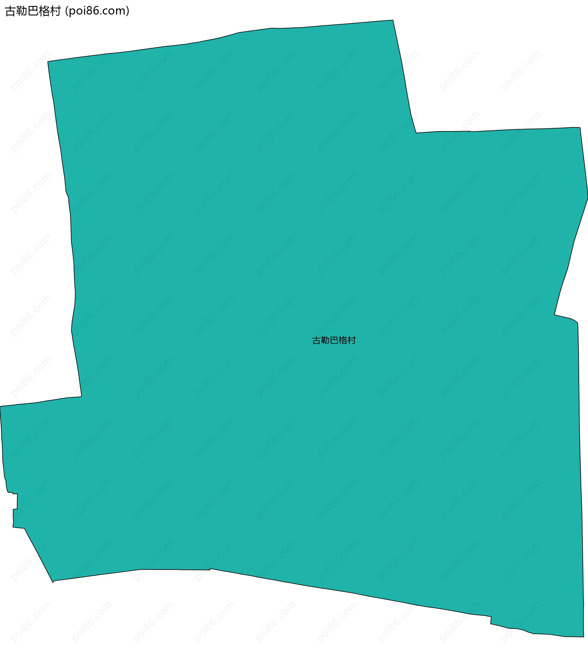 古勒巴格村边界地图