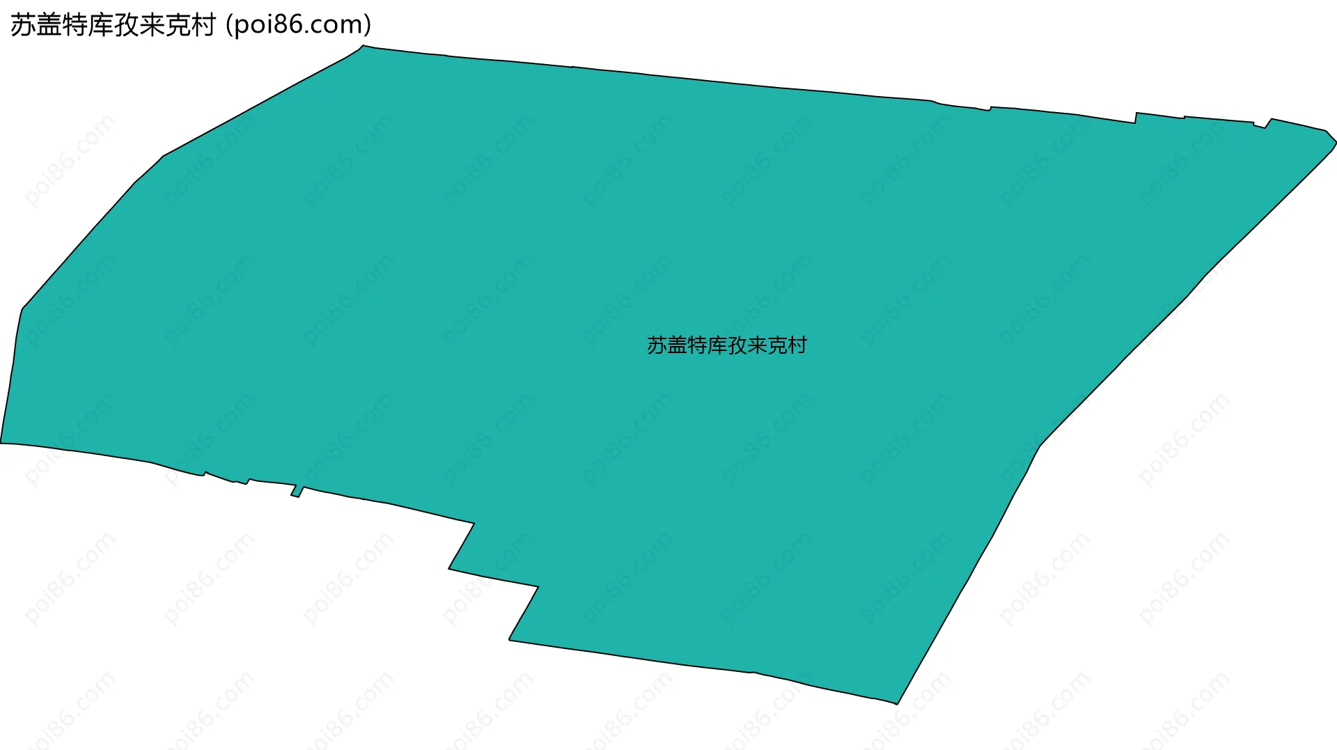 苏盖特库孜来克村边界地图