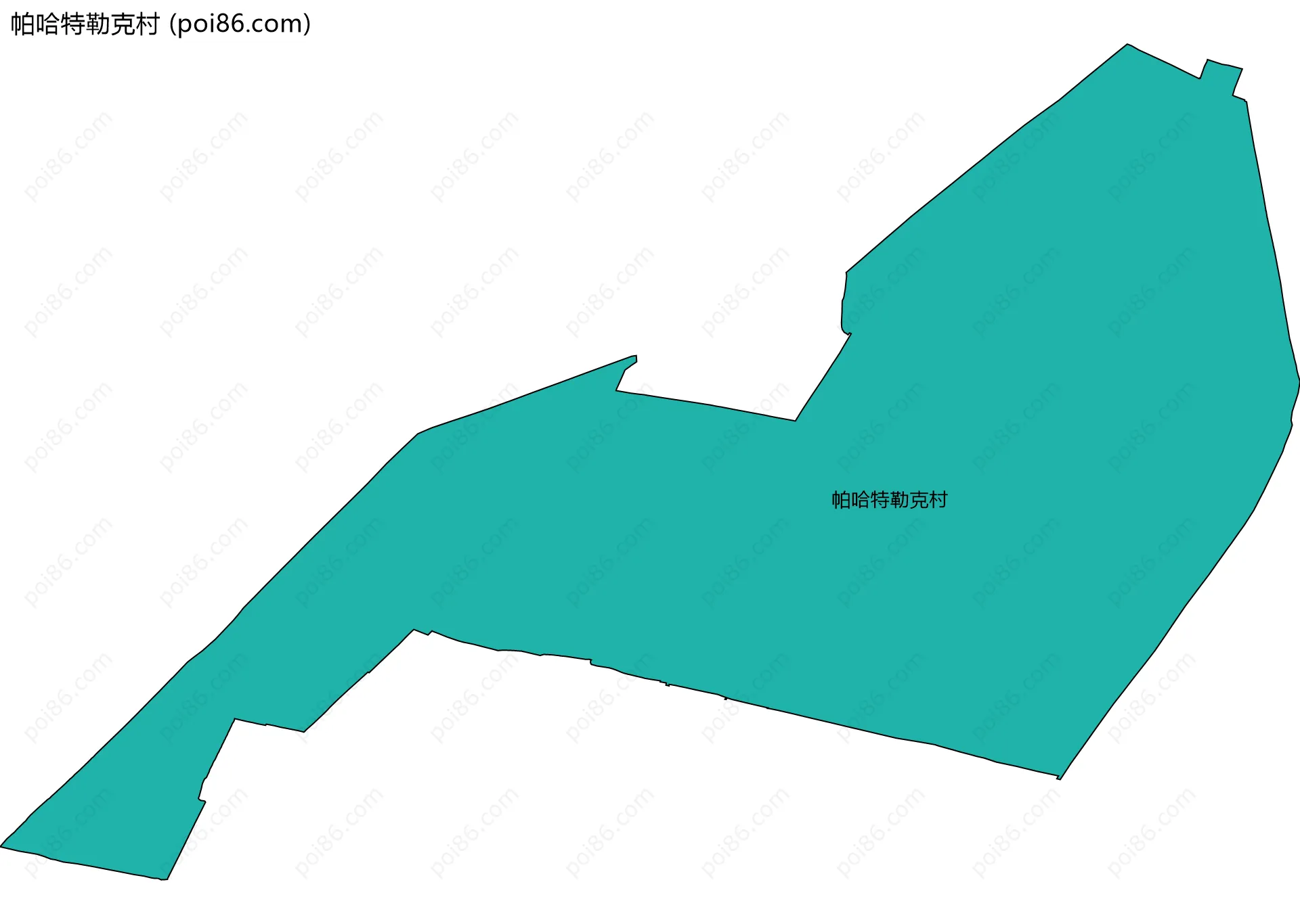 帕哈特勒克村边界地图