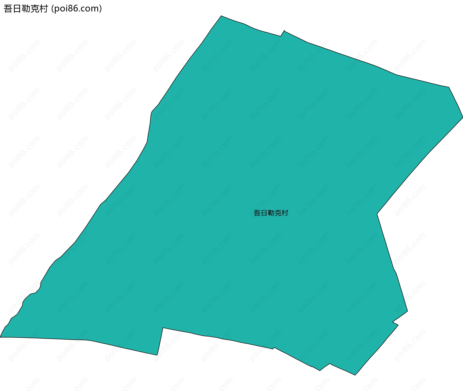 吾日勒克村边界地图