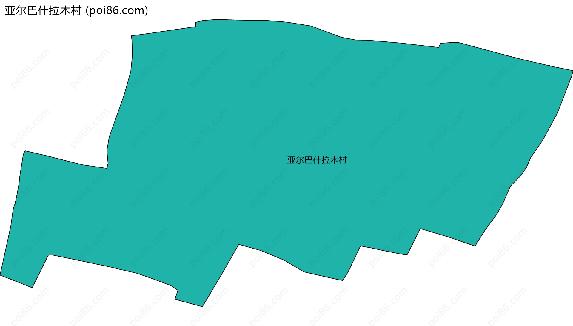 亚尔巴什拉木村边界地图