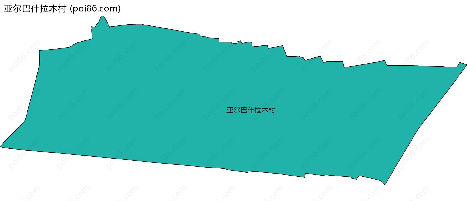 亚尔巴什拉木村边界地图