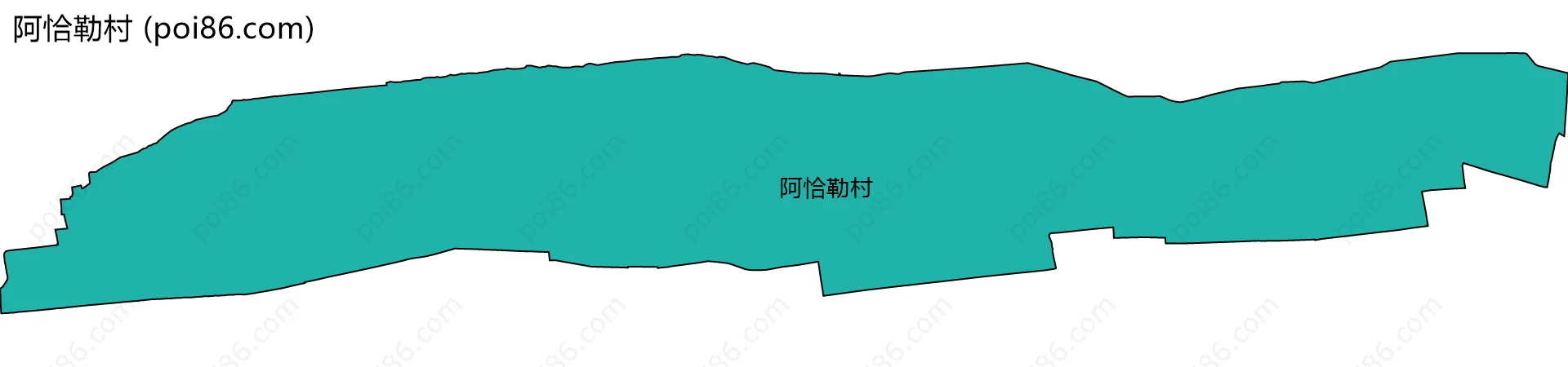 阿恰勒村边界地图