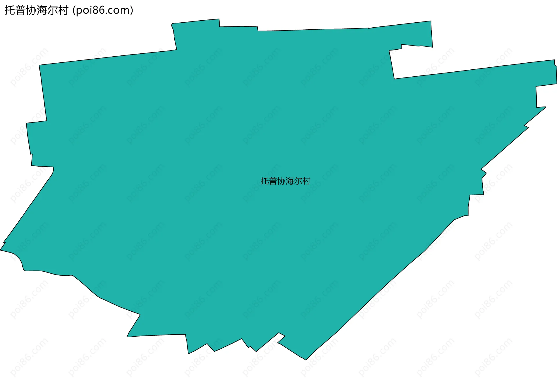 托普协海尔村边界地图