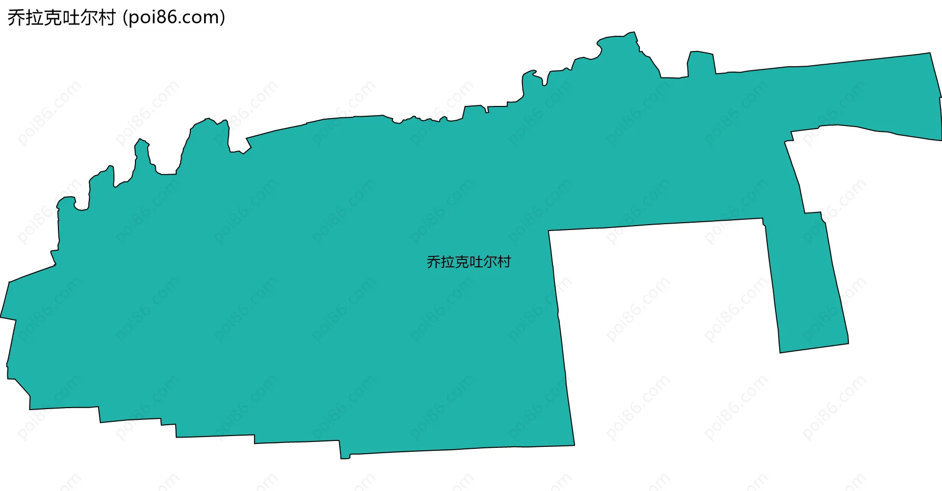 乔拉克吐尔村边界地图