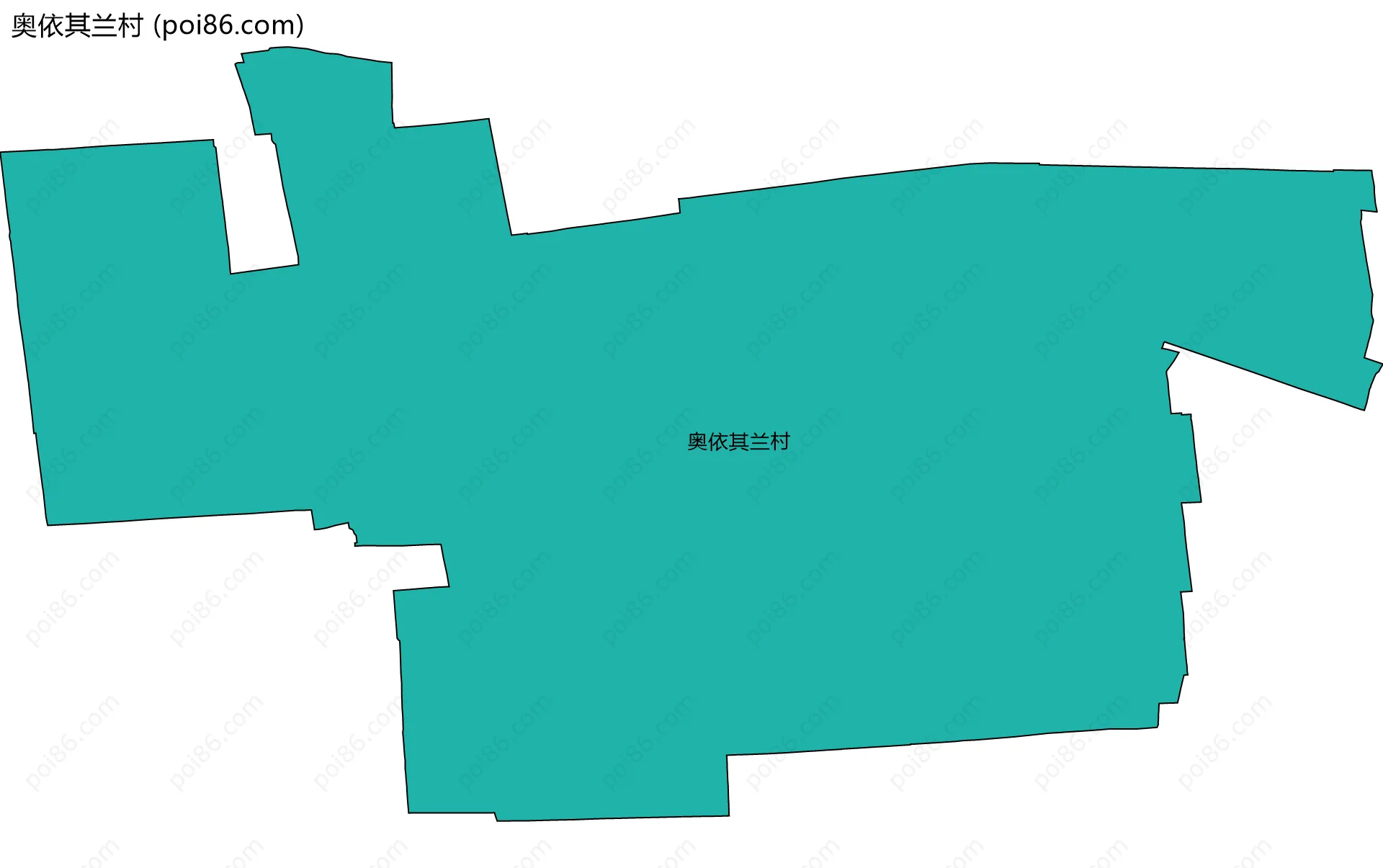 奥依其兰村边界地图