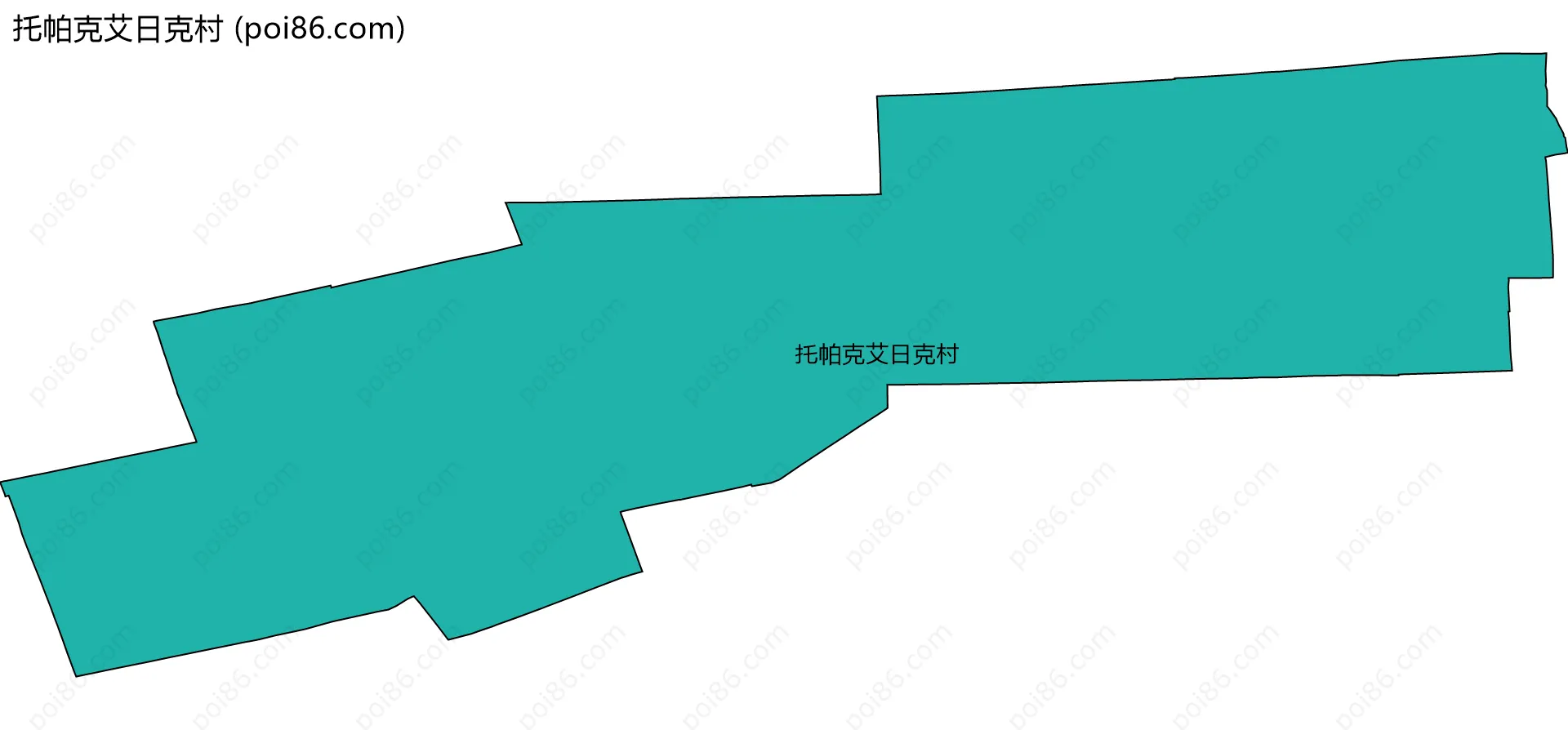 托帕克艾日克村边界地图