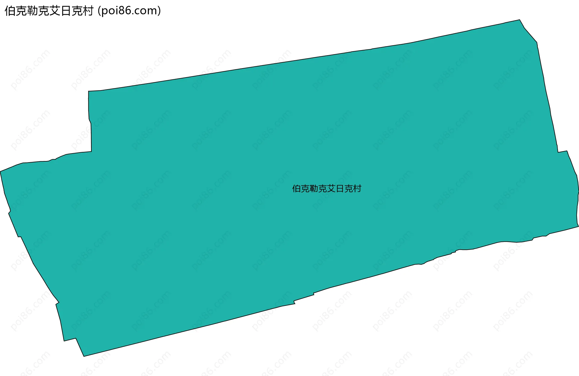 伯克勒克艾日克村边界地图