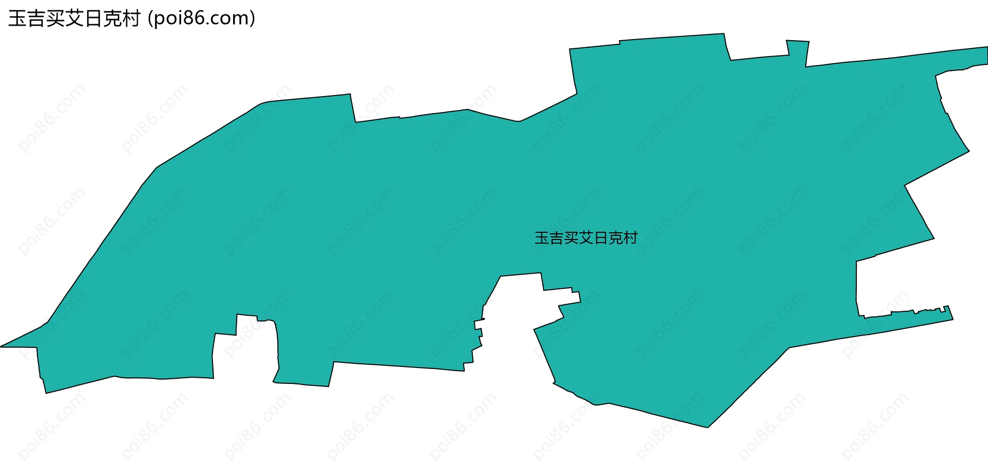 玉吉买艾日克村边界地图