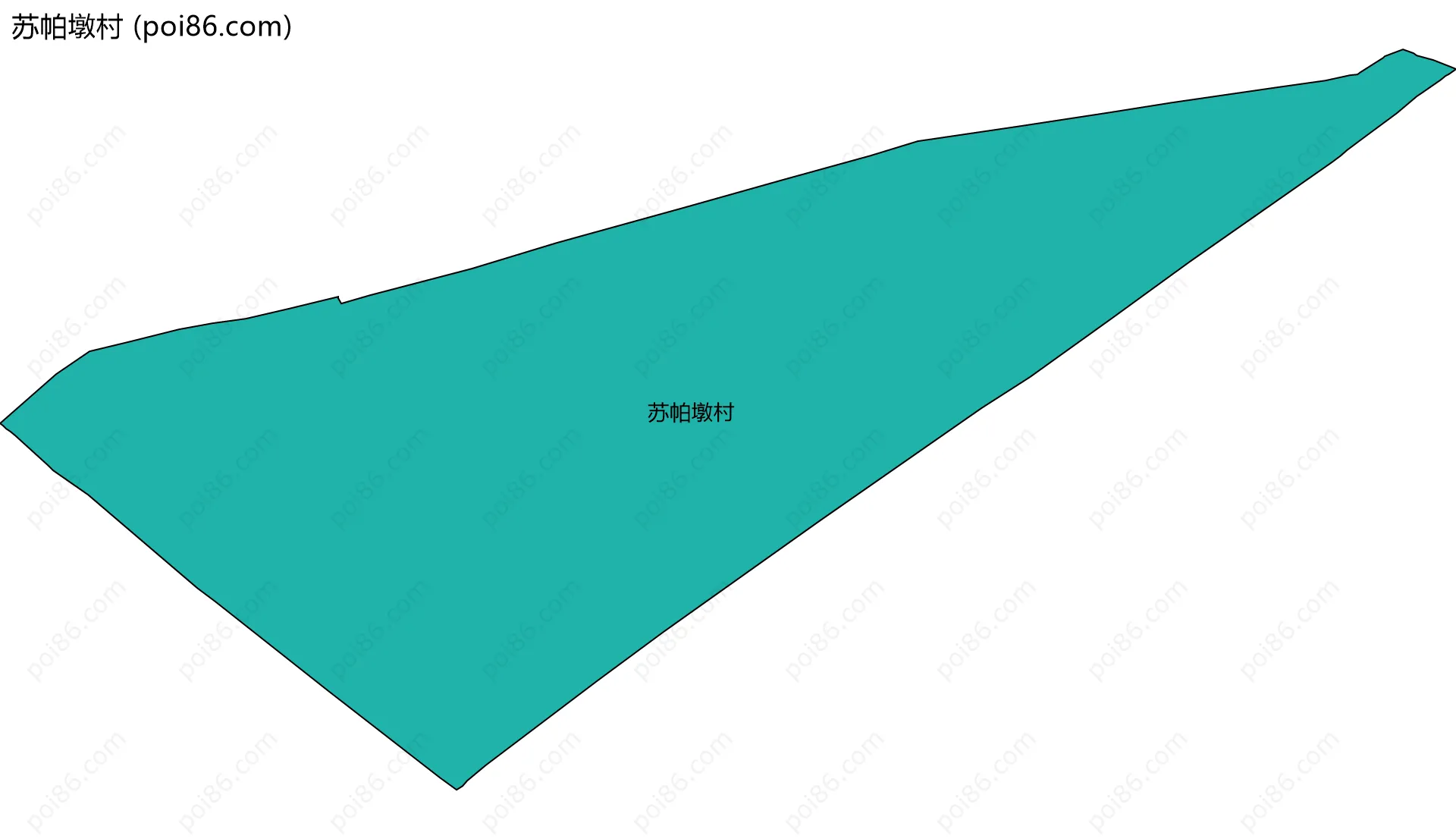 苏帕墩村边界地图
