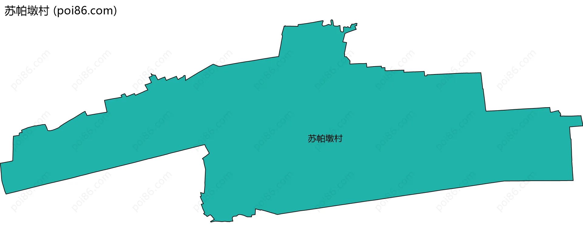 苏帕墩村边界地图