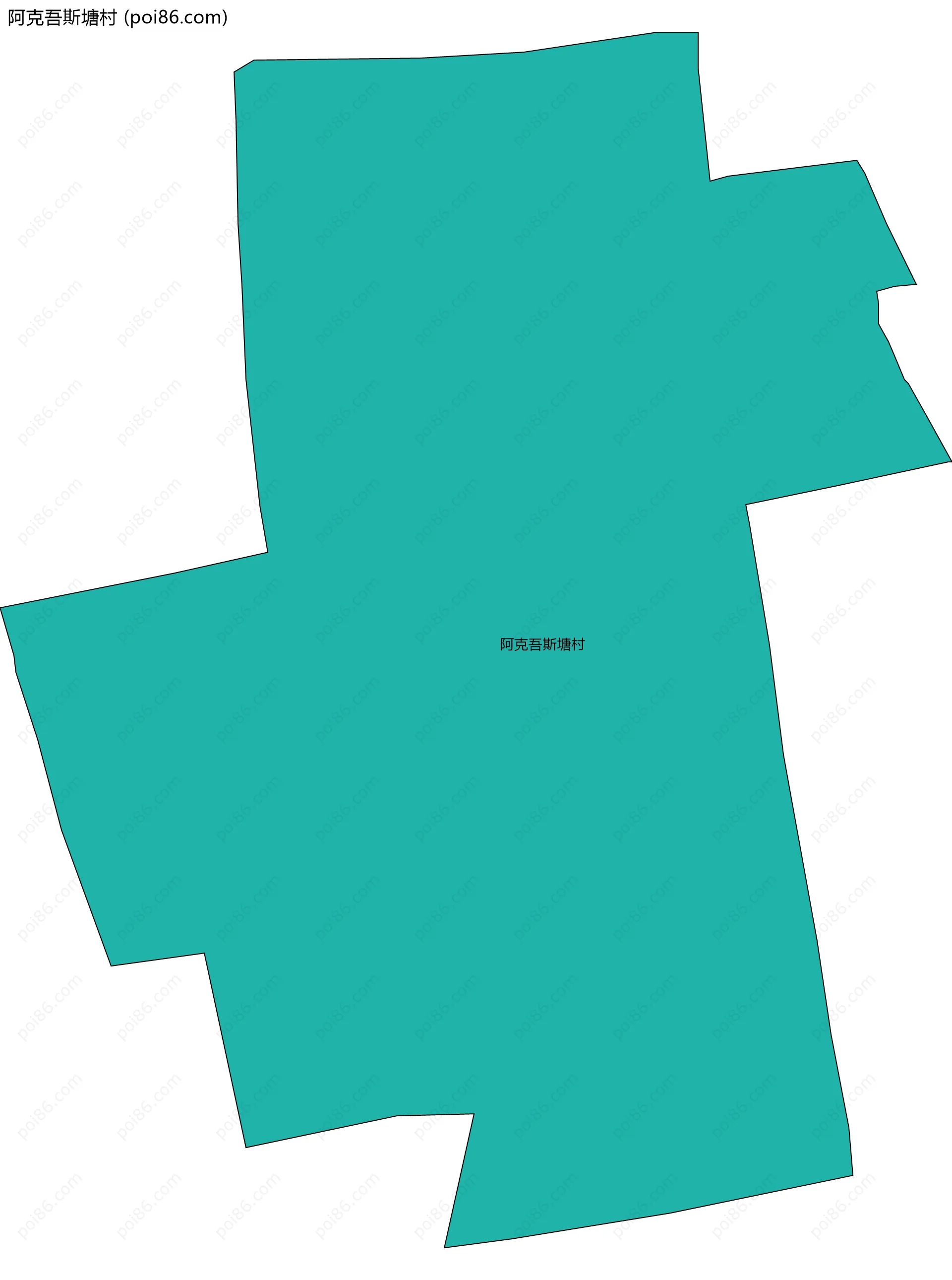 阿克吾斯塘村边界地图