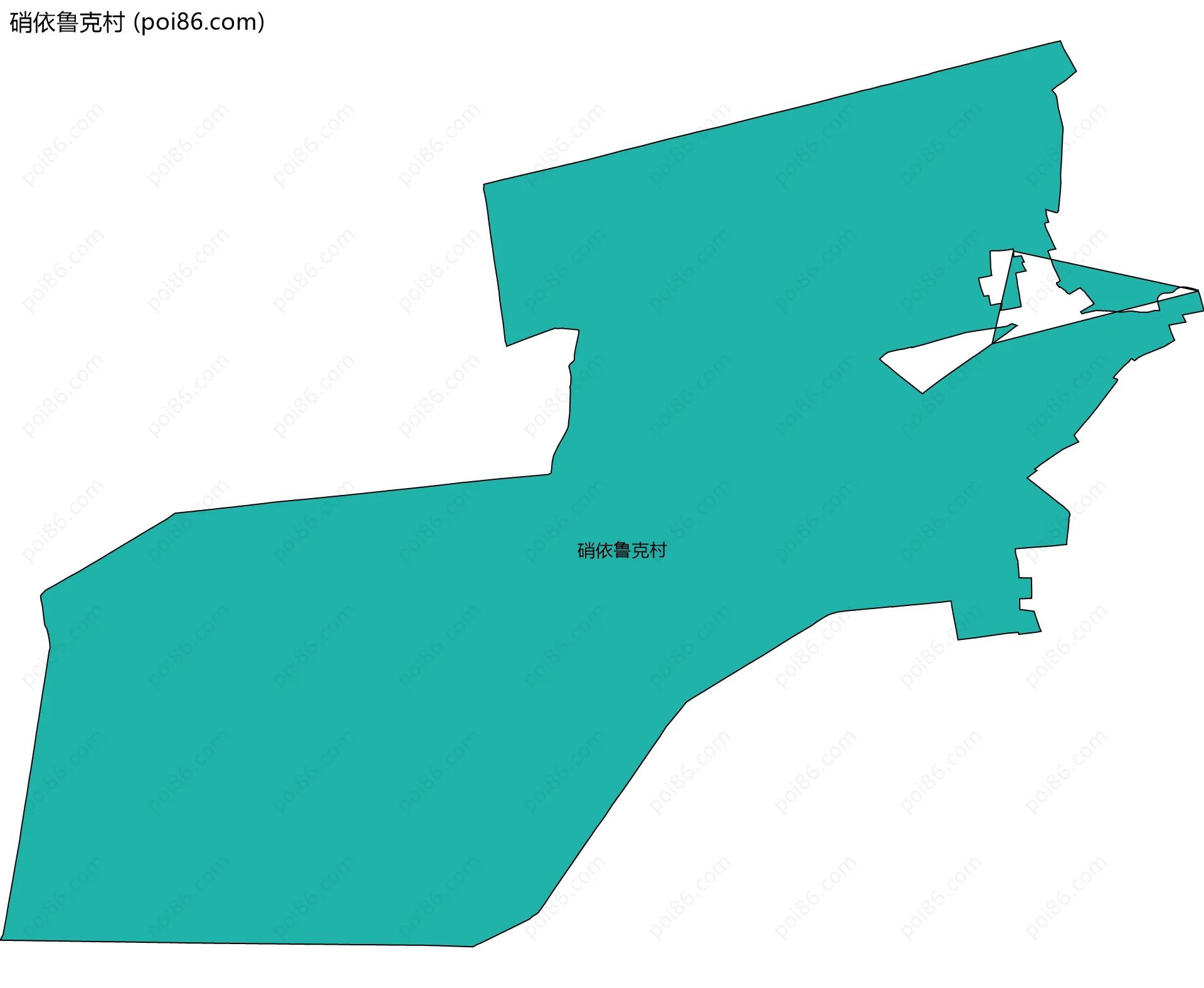 硝依鲁克村边界地图