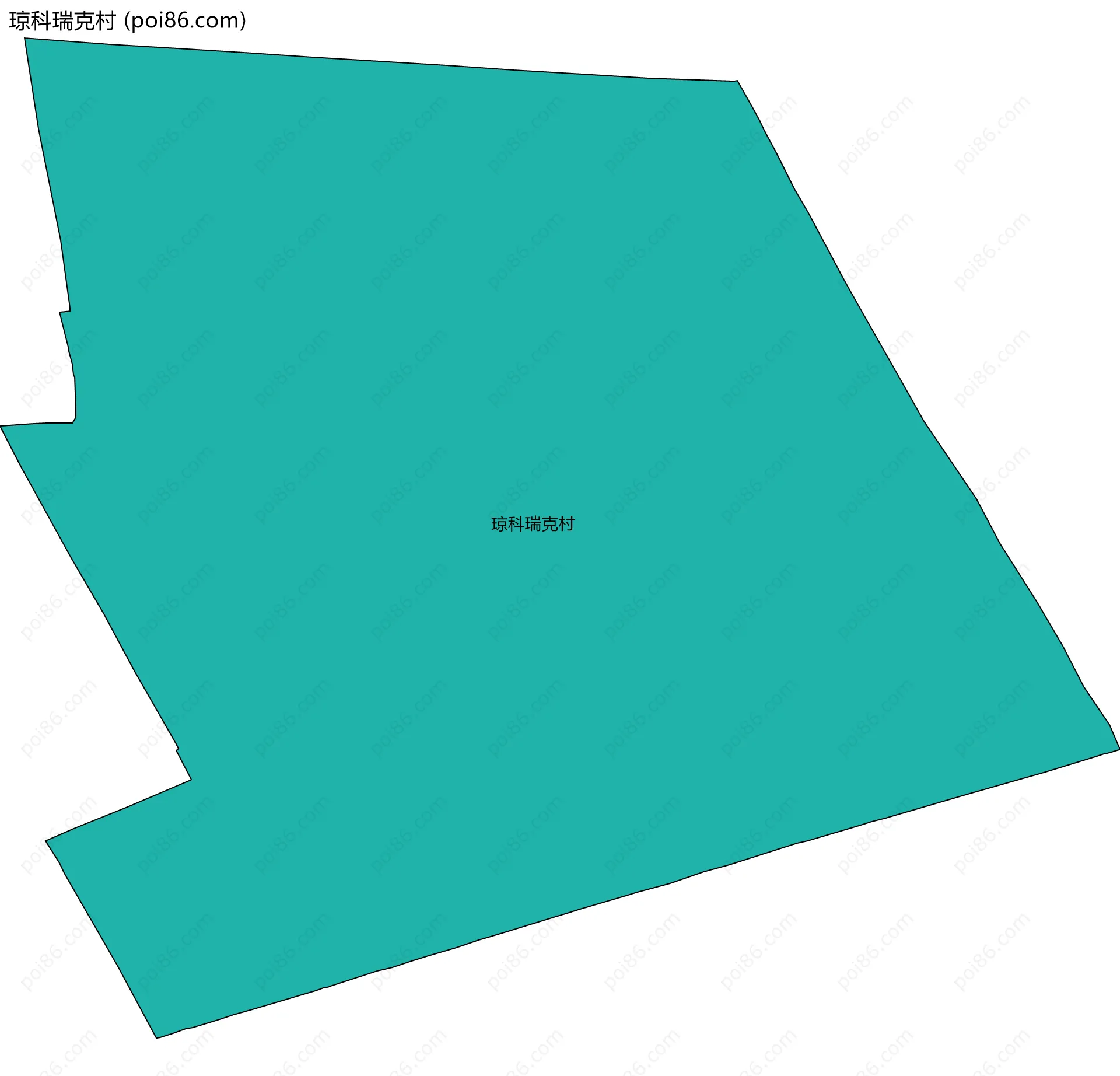 琼科瑞克村边界地图