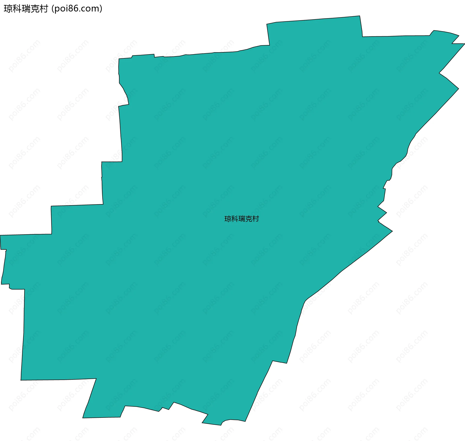 琼科瑞克村边界地图