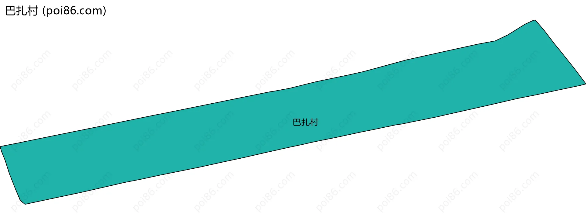 巴扎村边界地图