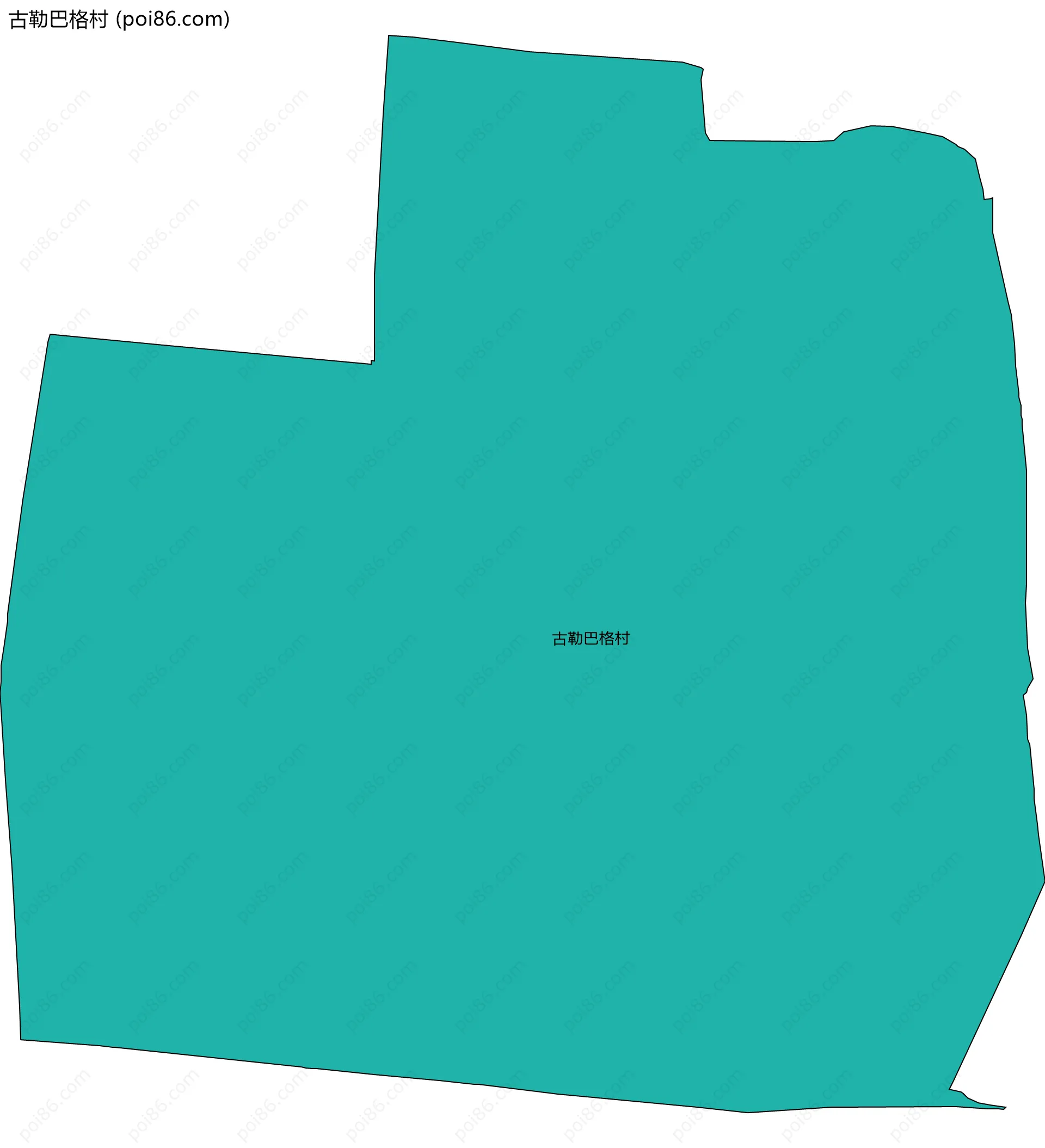 古勒巴格村边界地图