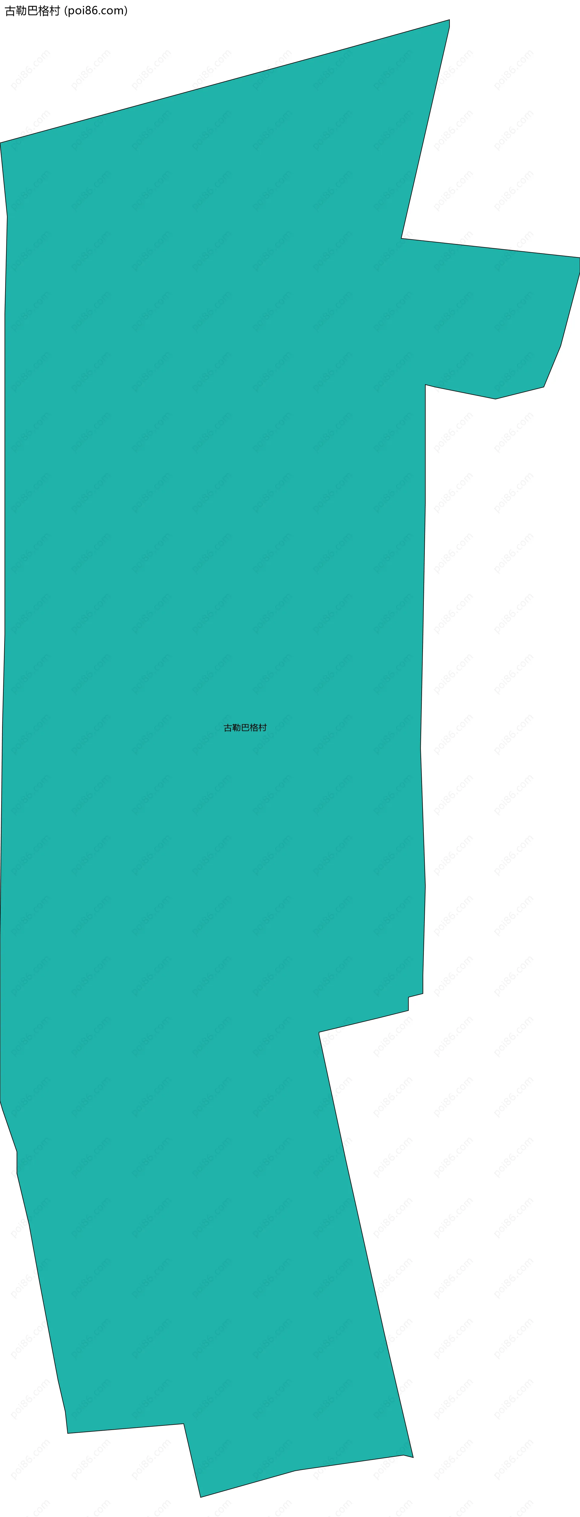 古勒巴格村边界地图